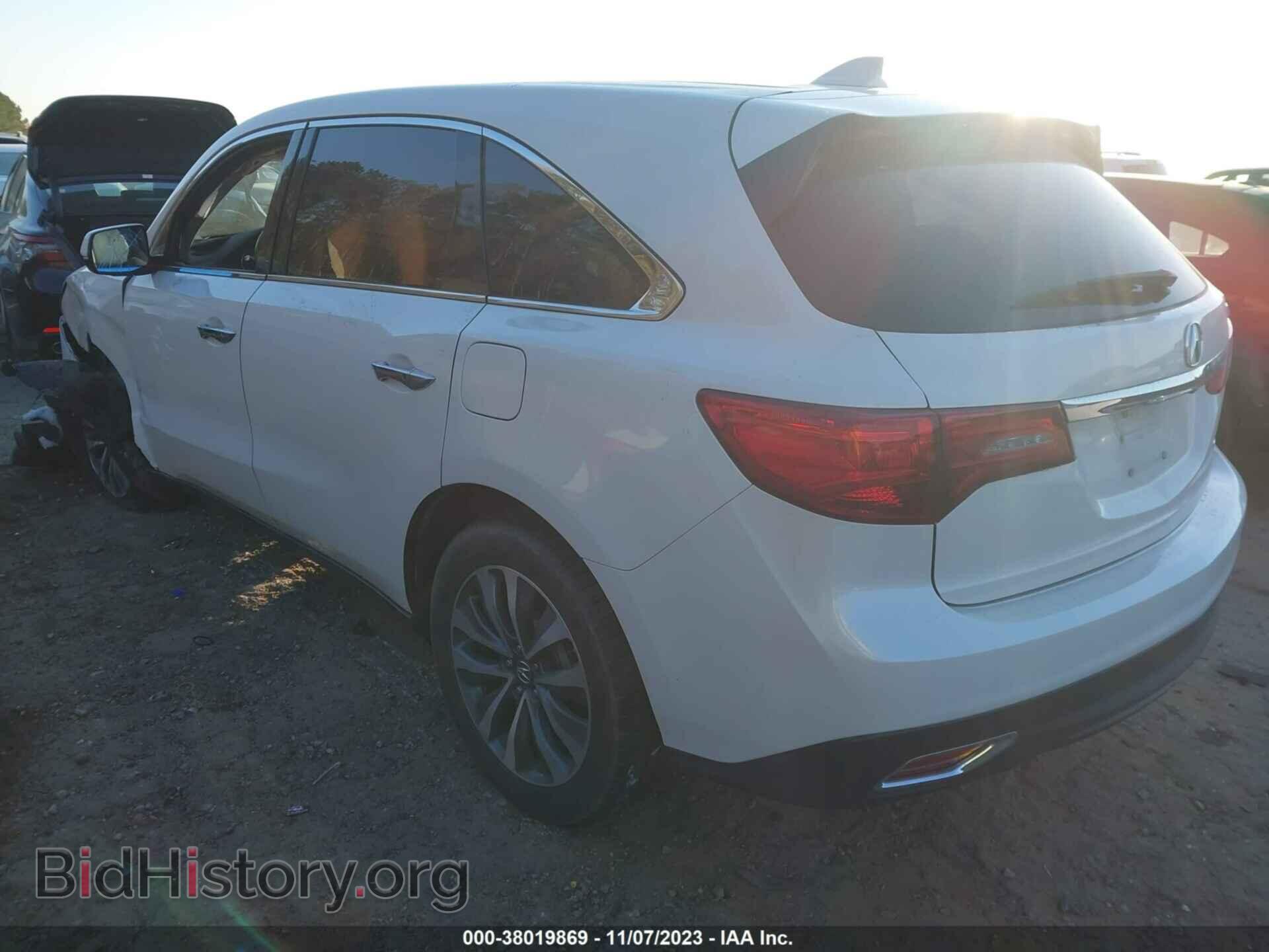 2016 ACURA MDX - VIN: 5FRYD4H46GB034587 - Фото 3