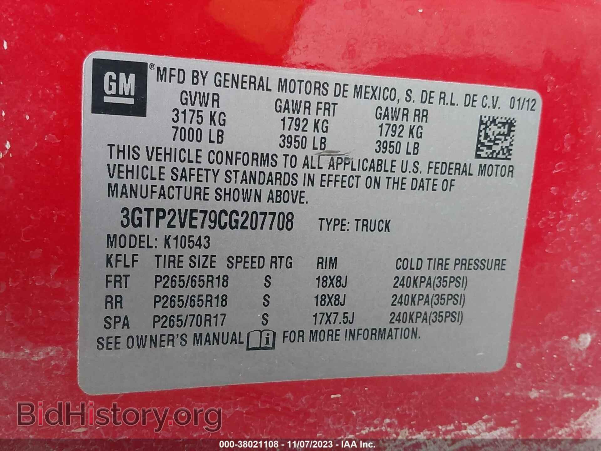 2012 GMC SIERRA 1500 - VIN: 3GTP2VE79CG207708 - Photo 9