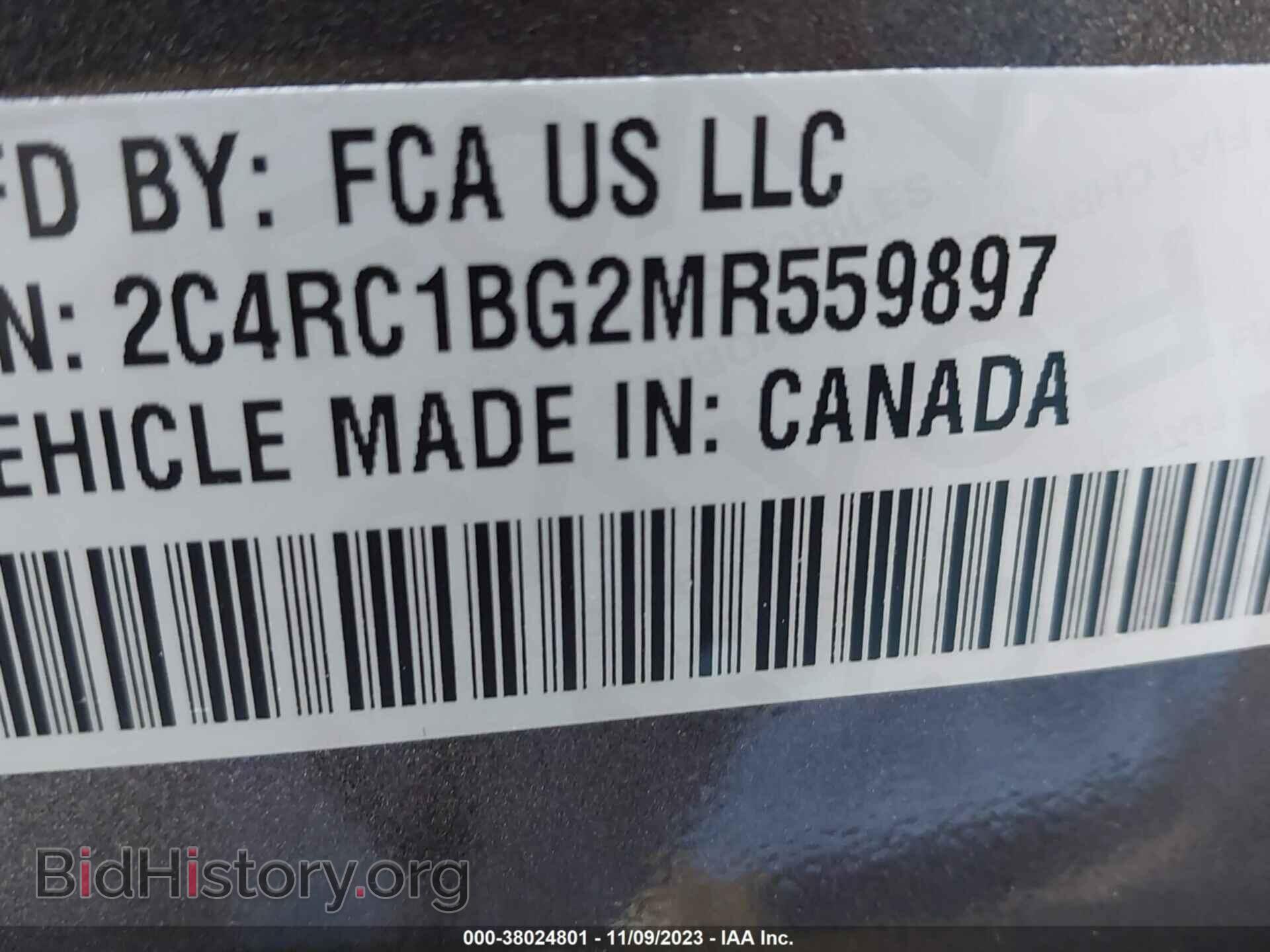 2021 CHRYSLER PACIFICA - VIN: 2C4RC1BG2MR559897 - Фото 9