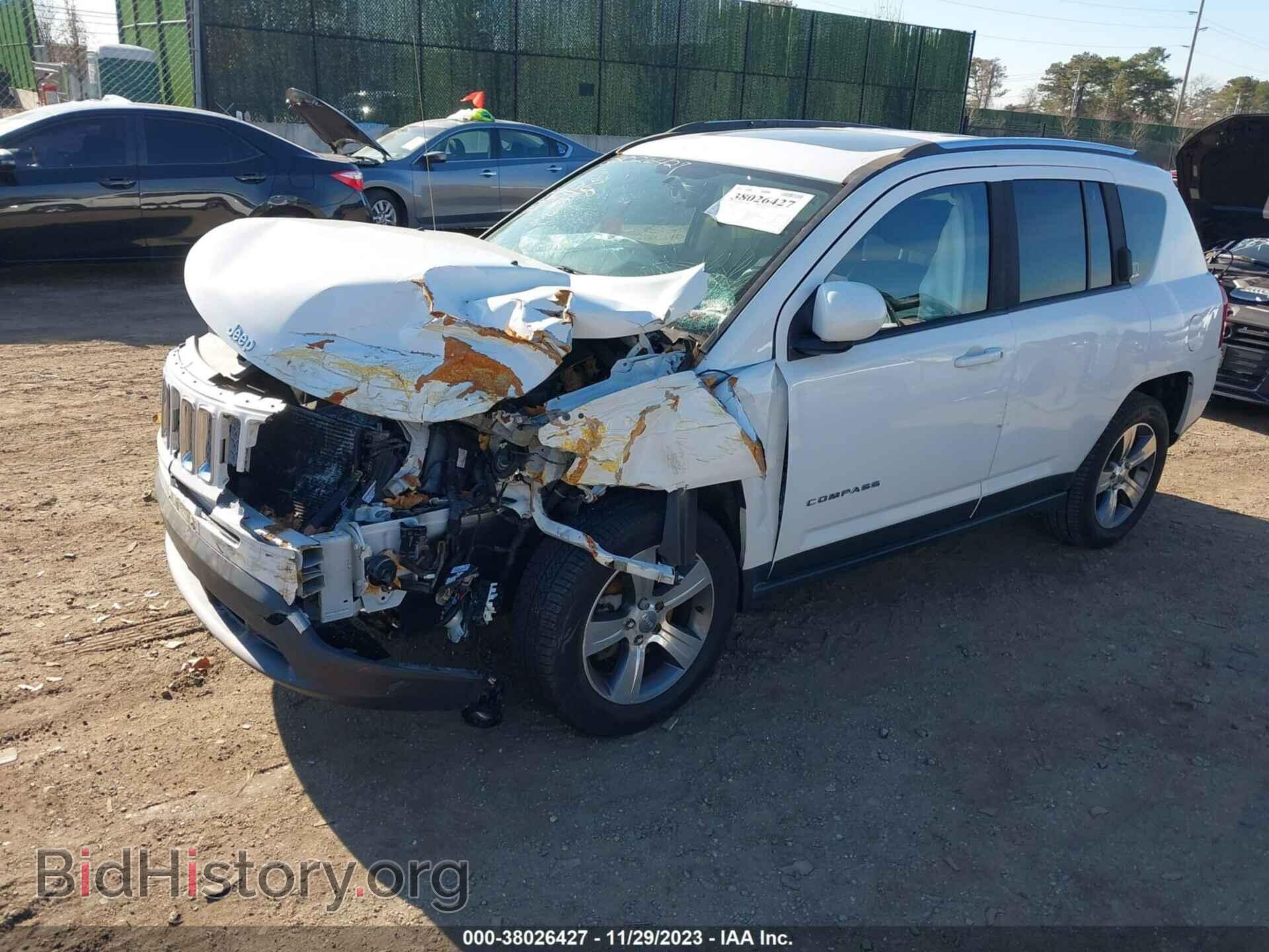 2016 JEEP COMPASS - VIN: 1C4NJDEB8GD733730 - Фото 2