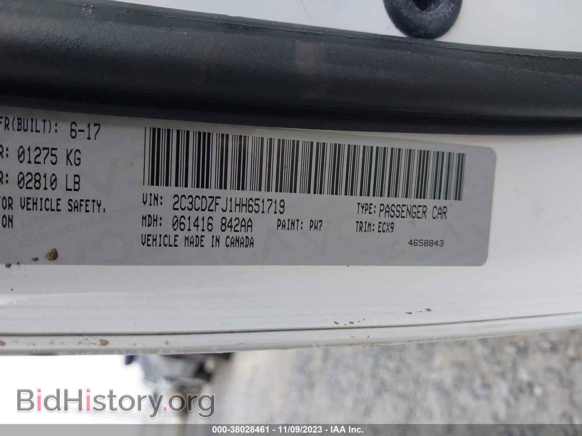 2017 DODGE CHALLENGER - VIN: 2C3CDZFJ1HH651719 - Фото 9