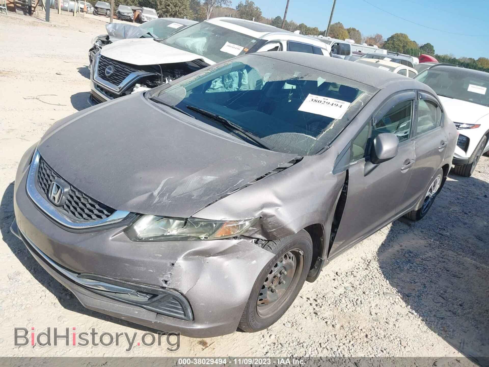 2013 HONDA CIVIC - VIN: 2HGFB2F53DH537595 - Фото 2