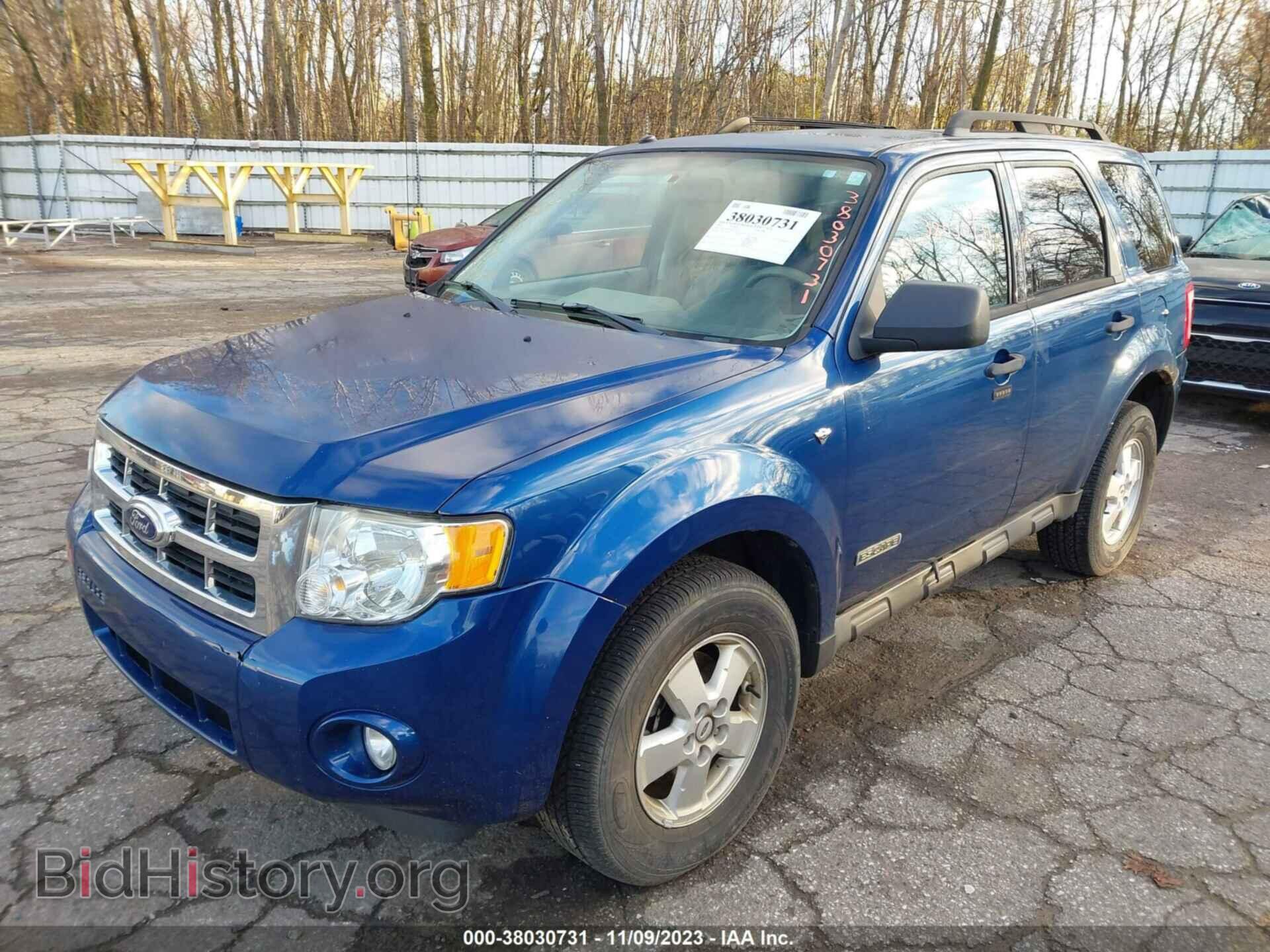 2008 FORD ESCAPE - VIN: 1FMCU93158KD22316 - Фото 2