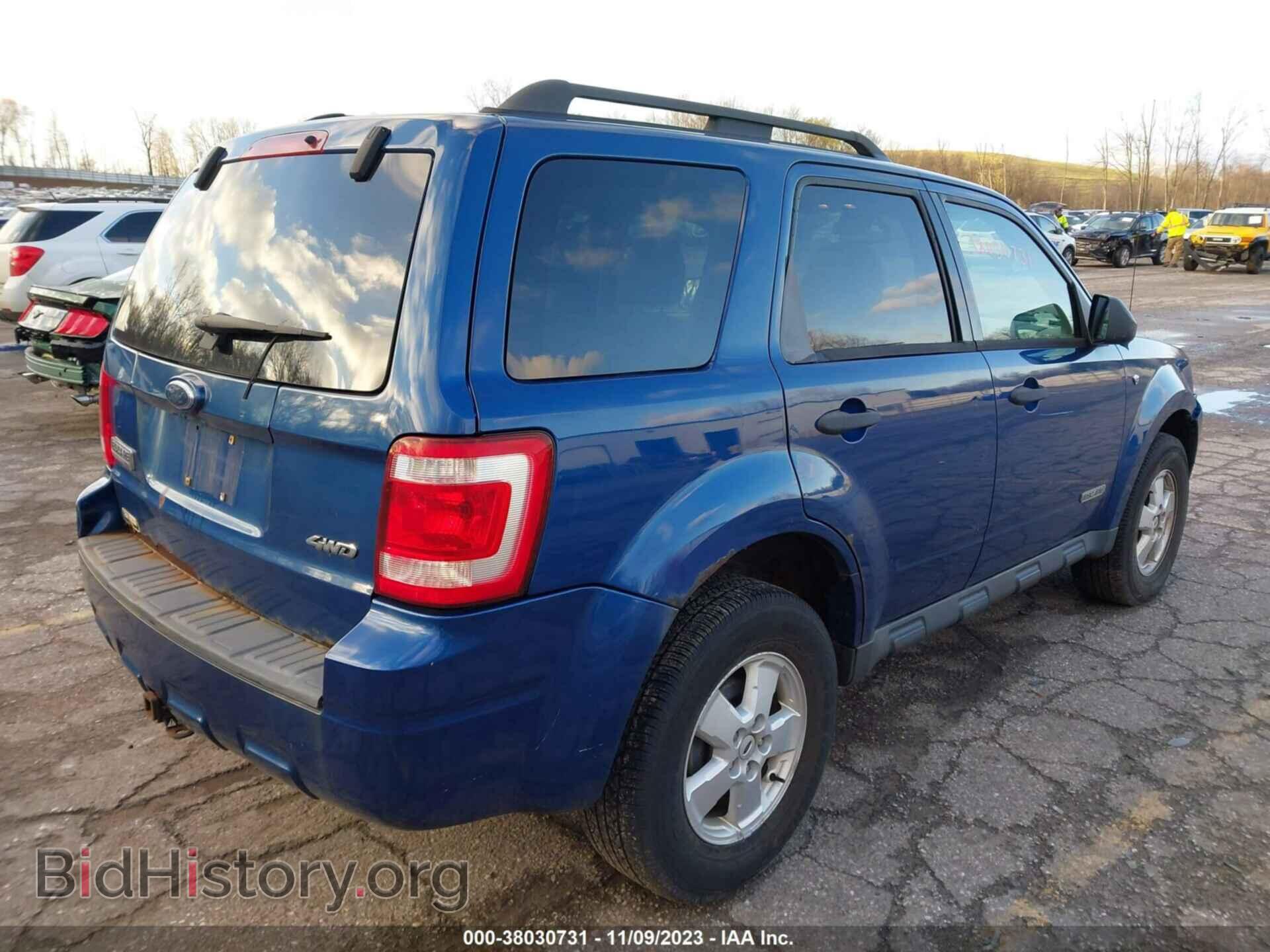 2008 FORD ESCAPE - VIN: 1FMCU93158KD22316 - Фото 4
