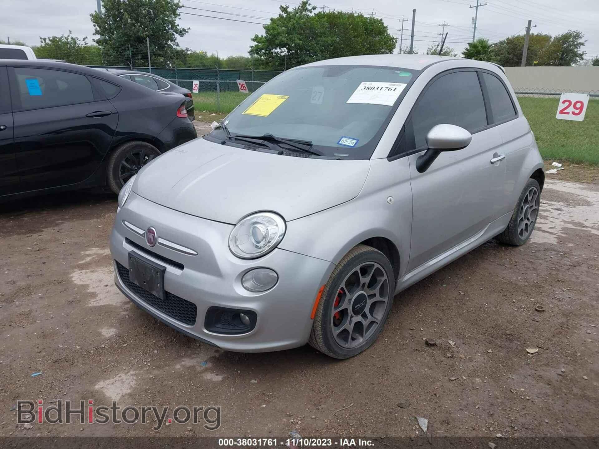 2013 FIAT 500 - VIN: 3C3CFFBR4DT562443 - Фото 2