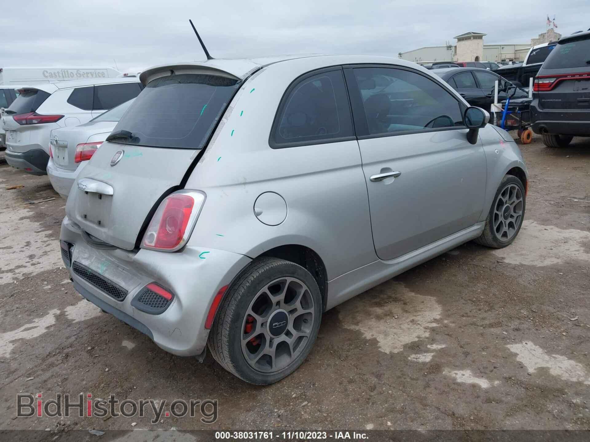 2013 FIAT 500 - VIN: 3C3CFFBR4DT562443 - Фото 4