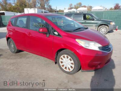 2014 Nissan VERSA NOTE SV, красный — VIN 3N1CE2CPXEL375331, IAAI