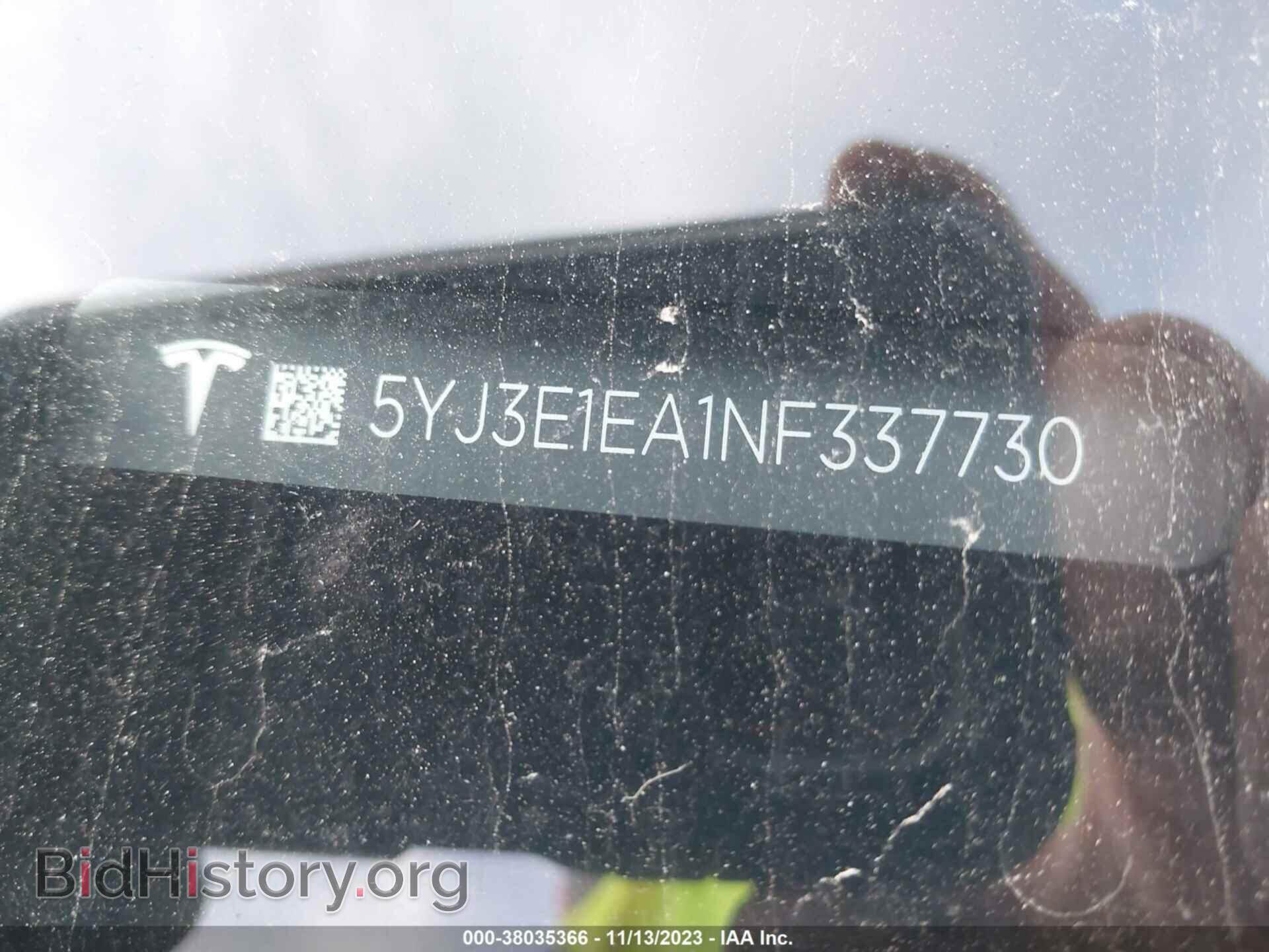 2022 TESLA MODEL 3 - VIN: 5YJ3E1EA1NF337730 - Фото 9