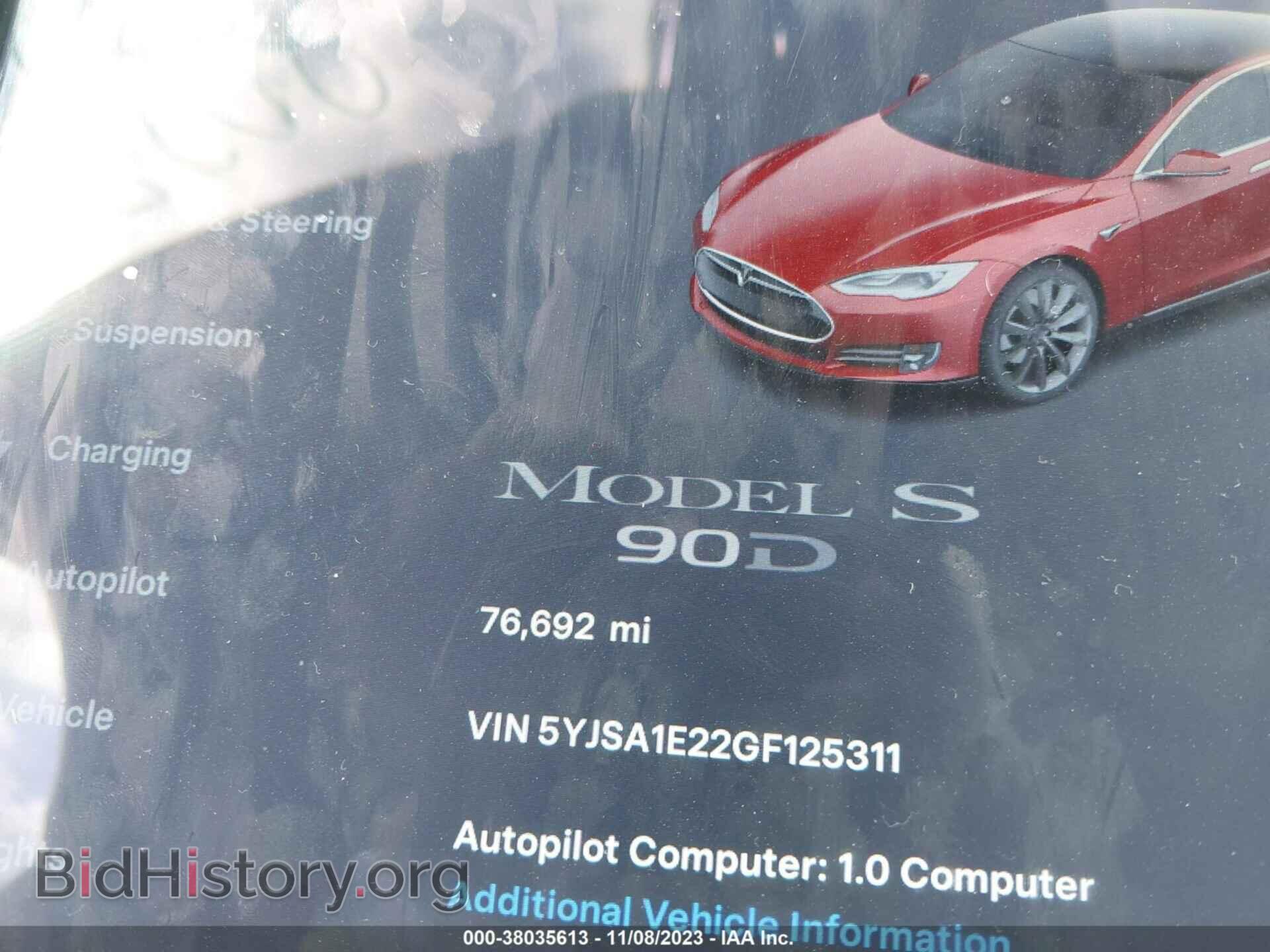 2016 TESLA MODEL S - VIN: 5YJSA1E22GF125311 - Фото 15