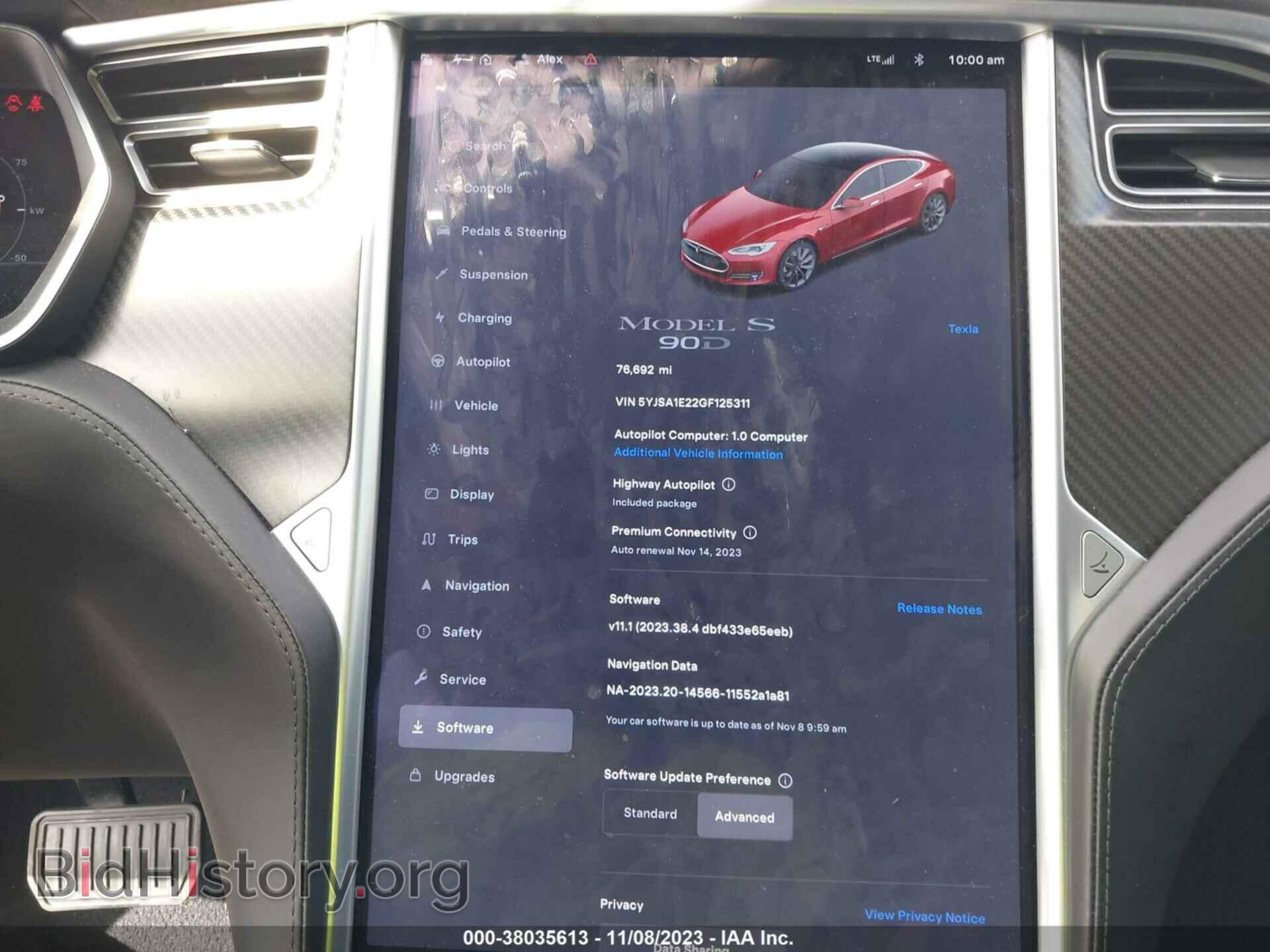 2016 TESLA MODEL S - VIN: 5YJSA1E22GF125311 - Фото 18