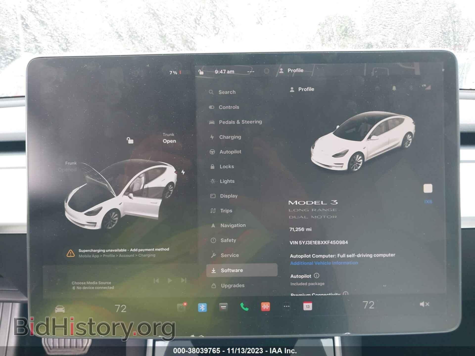 2019 TESLA MODEL 3 - VIN: 5YJ3E1EBXKF450984 - Фото 7