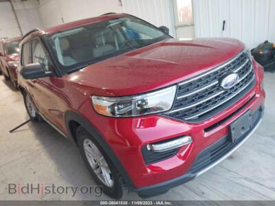 2021 Ford EXPLORER XLT, red — VIN 1FMSK8DH1MGA24169, IAAI