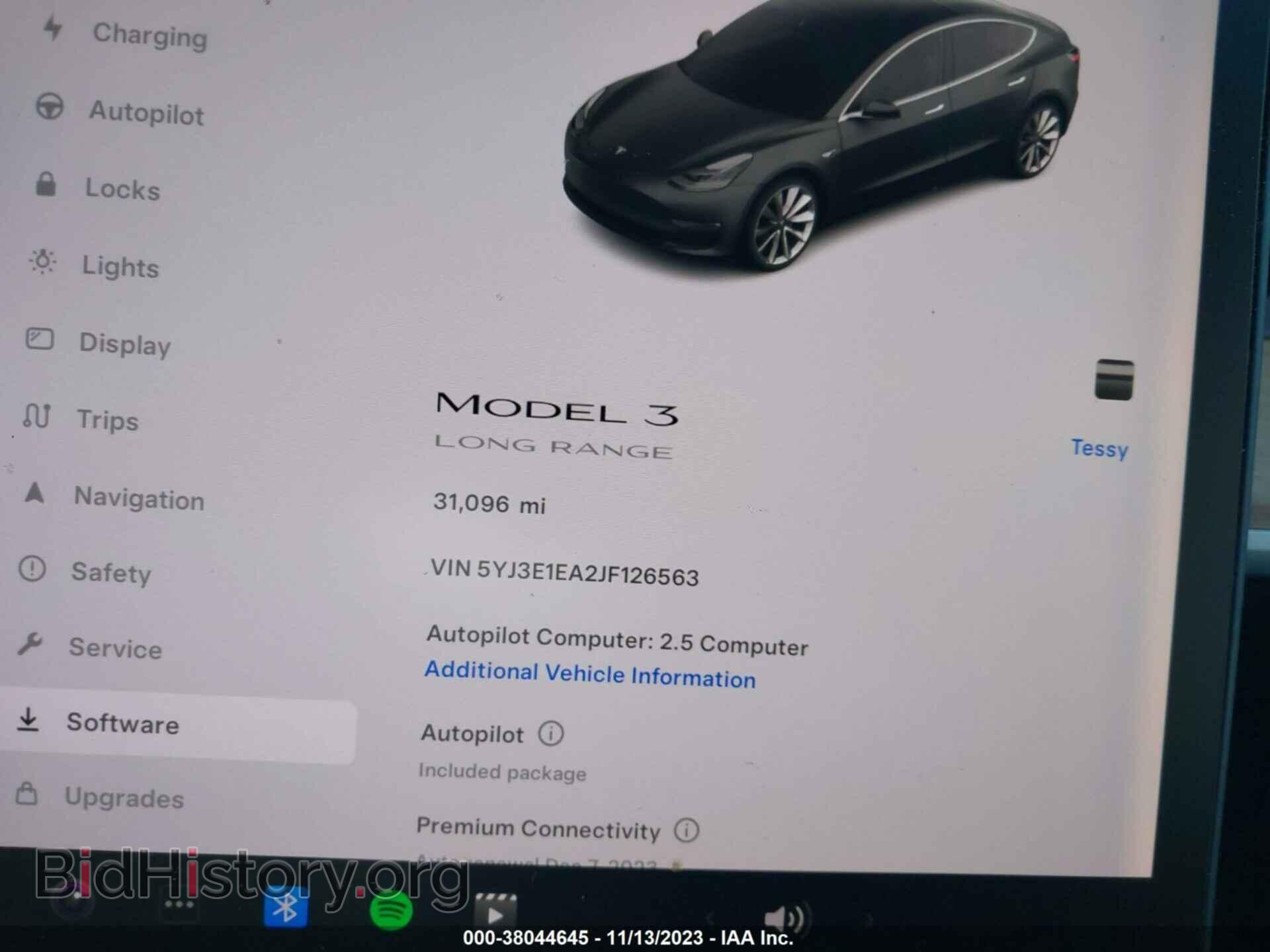 2018 TESLA MODEL 3 - VIN: 5YJ3E1EA2JF126563 - Фото 7