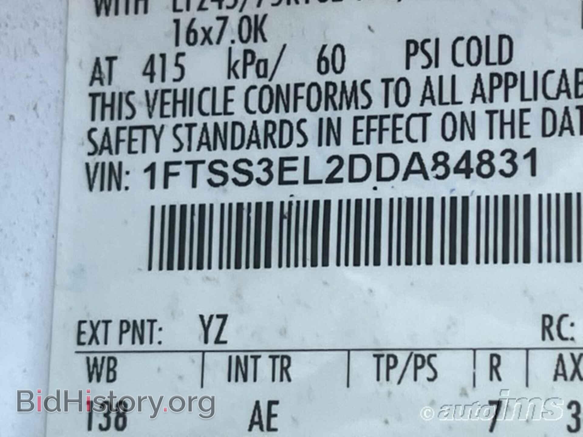 2013 FORD ECONOLINE - VIN: 1FTSS3EL2DDA84831 - Фото 7