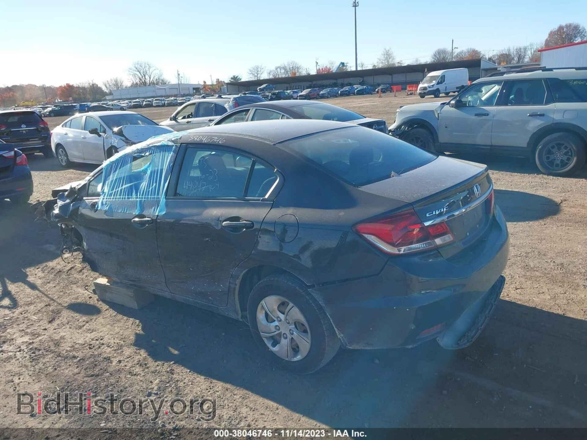 2013 HONDA CIVIC - VIN: 19XFB2F52DE243258 - Фото 3