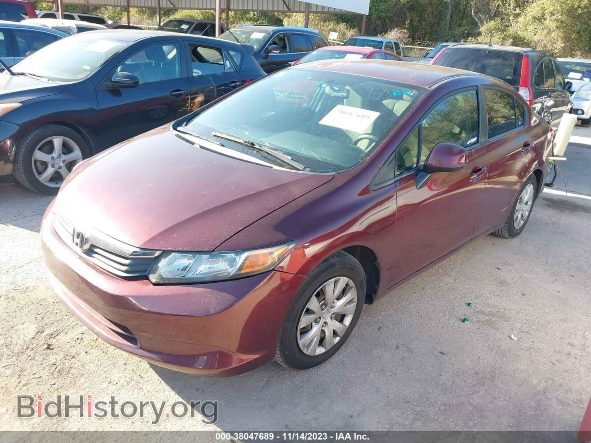 2012 HONDA CIVIC - VIN: 2HGFB2F53CH592899 - Фото 2