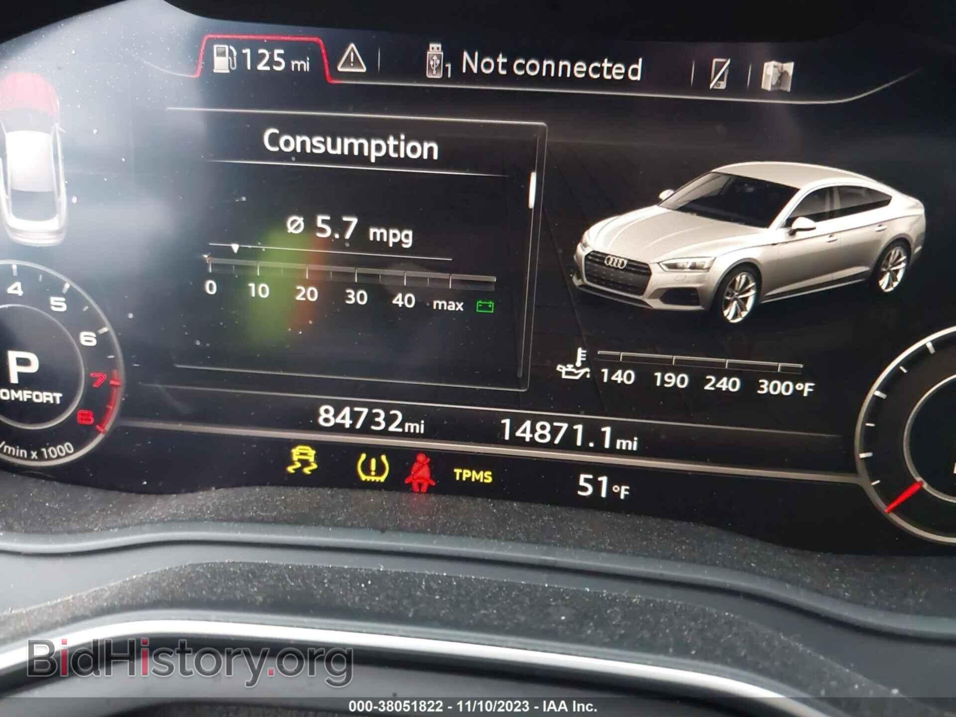 2019 AUDI A5 - VIN: WAUENCF59KA027025 - Фото 7
