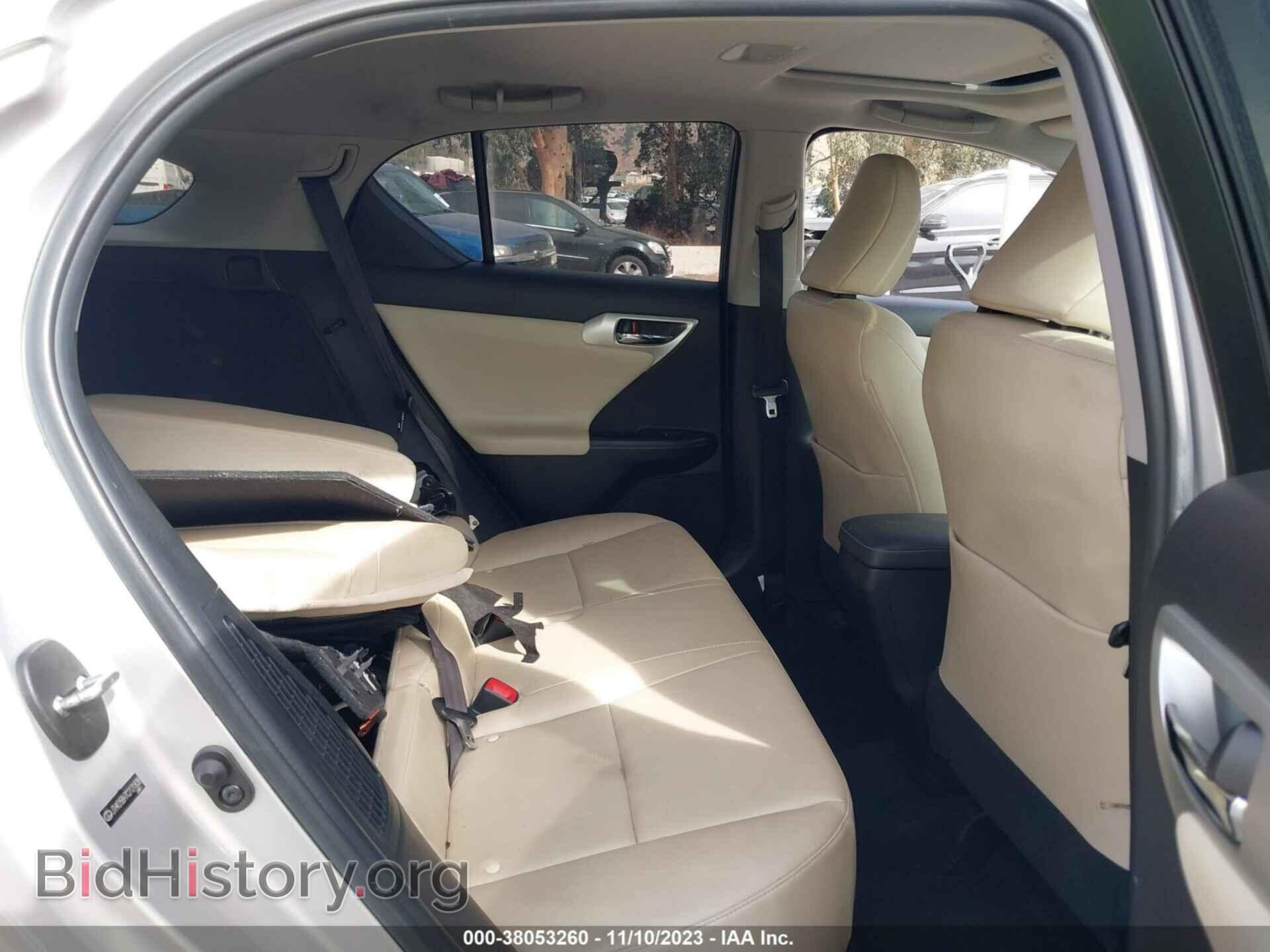 2012 LEXUS CT 200H - VIN: JTHKD5BH7C2121838 - Фото 8