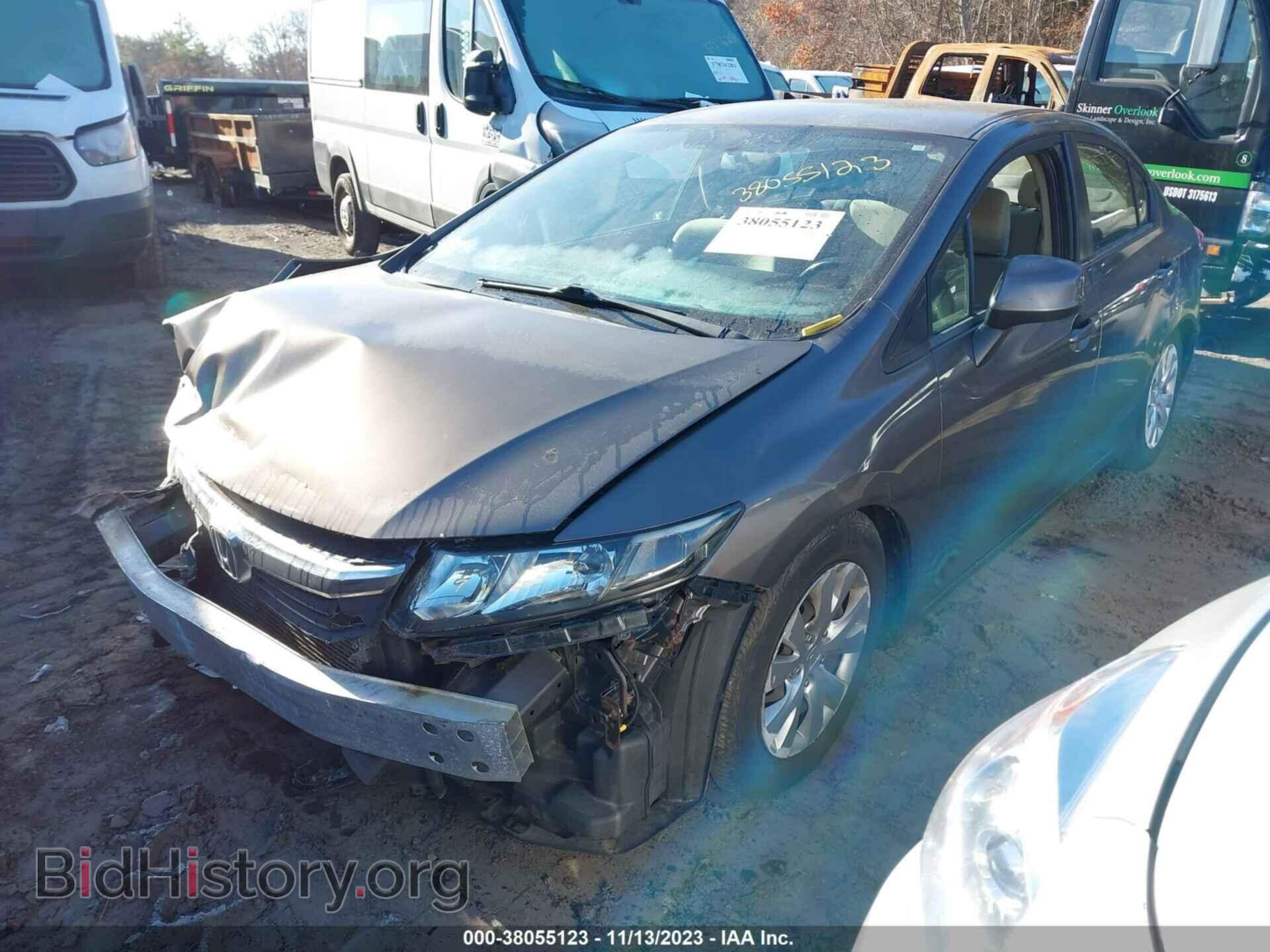 2012 HONDA CIVIC - VIN: 2HGFB2F54CH588683 - Фото 2