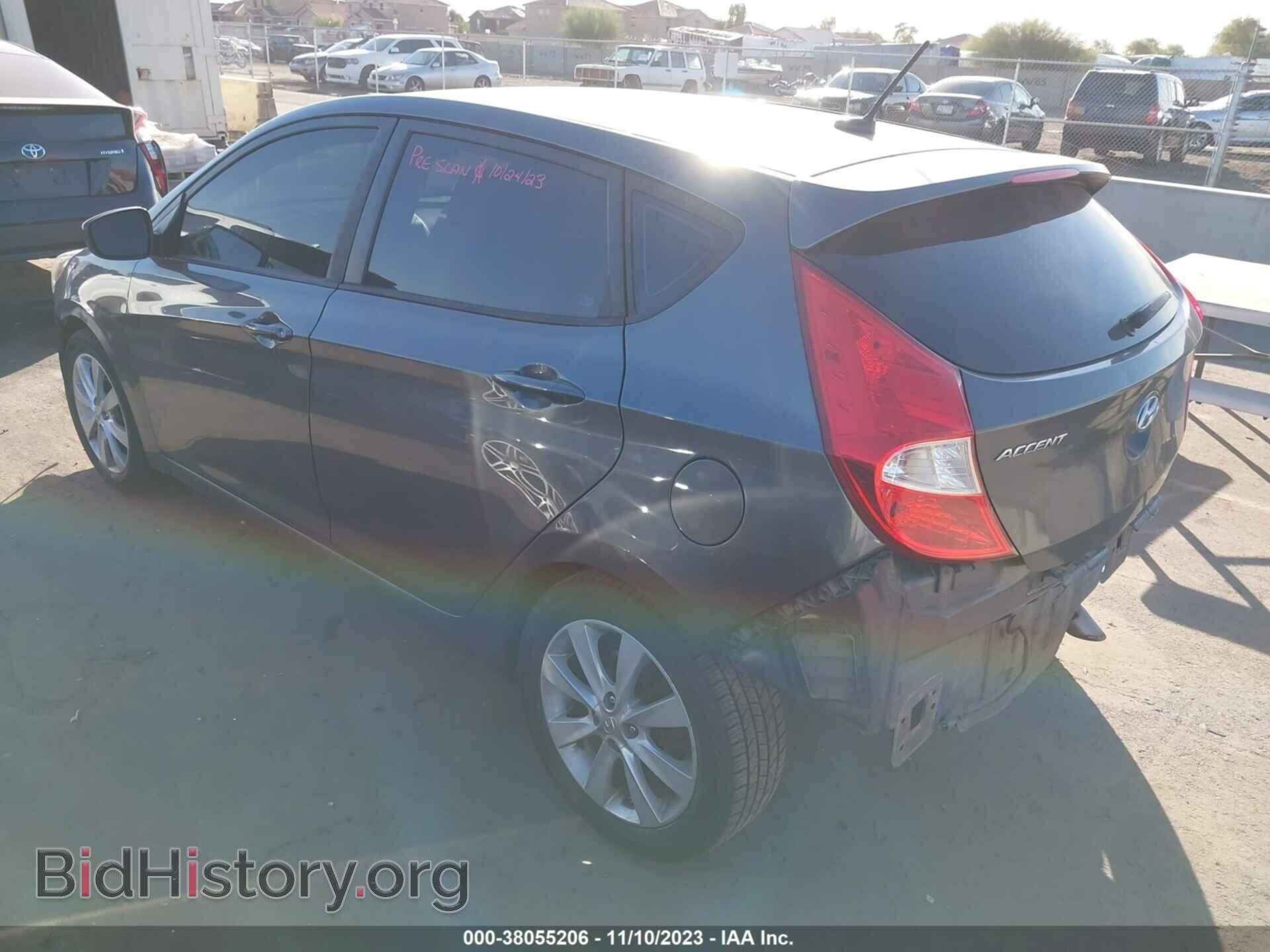 2012 HYUNDAI ACCENT - VIN: KMHCU5AE6CU002370 - Фото 3
