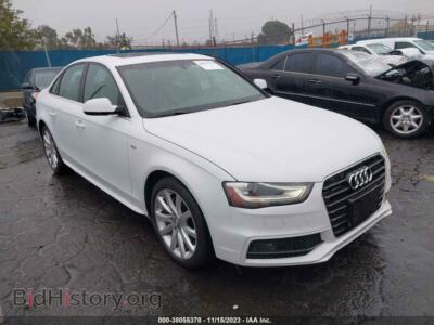 2014 Audi A4 2.0T Premium, white — VIN WAUAFAFL1EN002017, IAAI