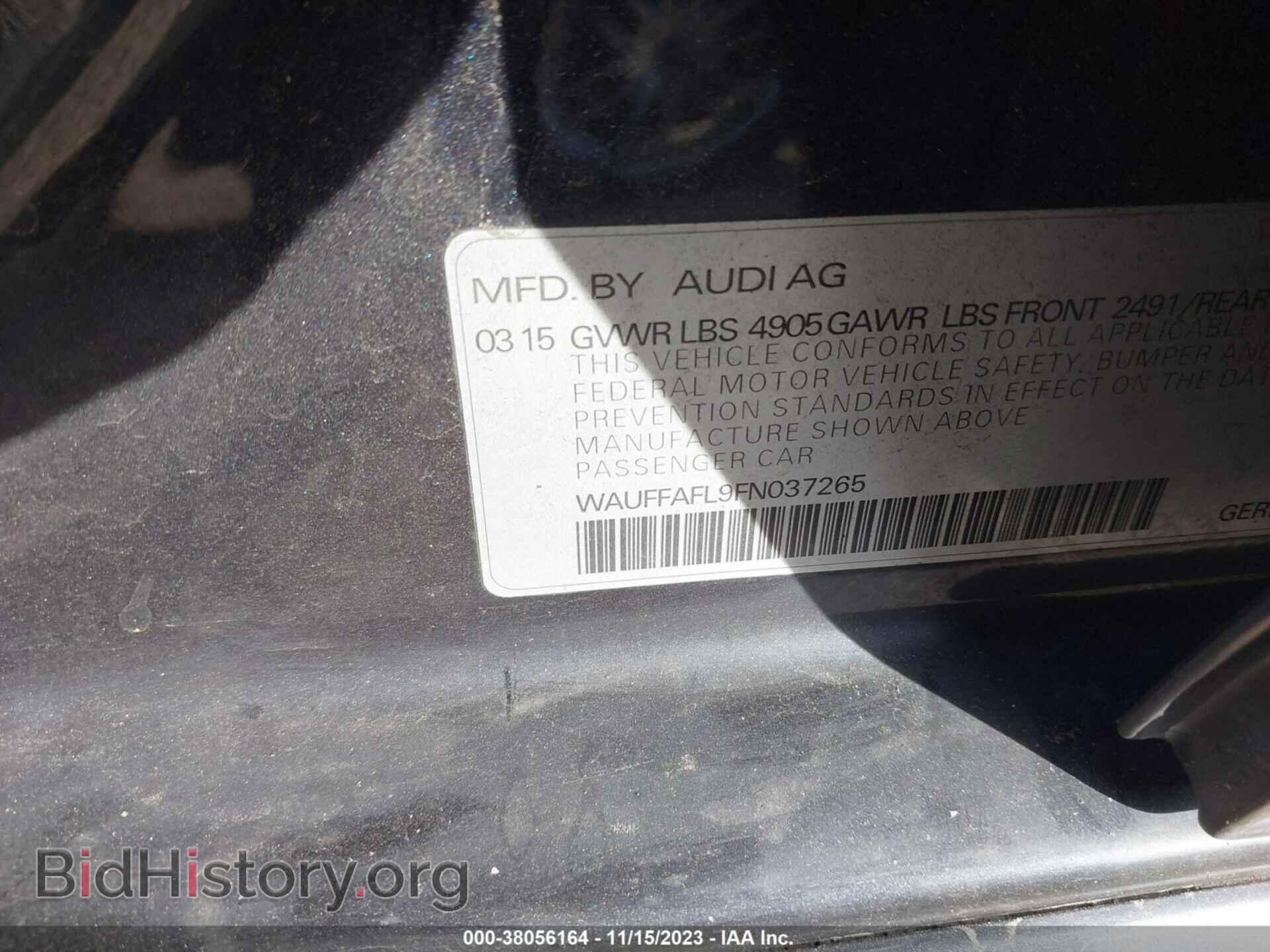 2015 AUDI A4 - VIN: WAUFFAFL9FN037265 - Фото 9
