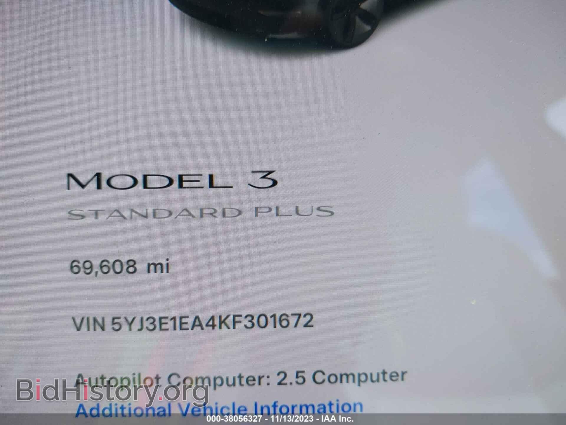 2019 TESLA MODEL 3 - VIN: 5YJ3E1EA4KF301672 - Фото 16