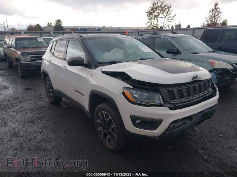 2020 Jeep COMPASS Trailhawk 4X4 (VIN 3C4NJDDB0LT195689) — photo 1 of 16, IAAI, damage: front end