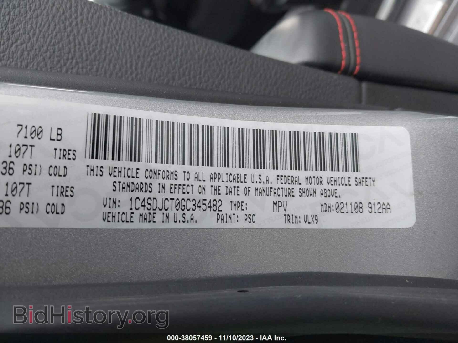 2016 DODGE DURANGO - VIN: 1C4SDJCT0GC345482 - Фото 9