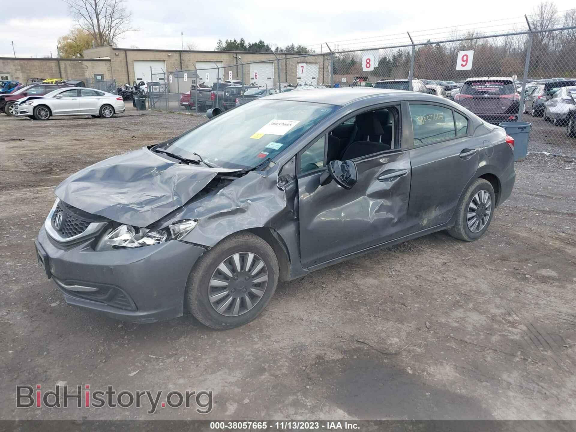 2013 HONDA CIVIC - VIN: 2HGFB2F55DH603063 - Фото 2