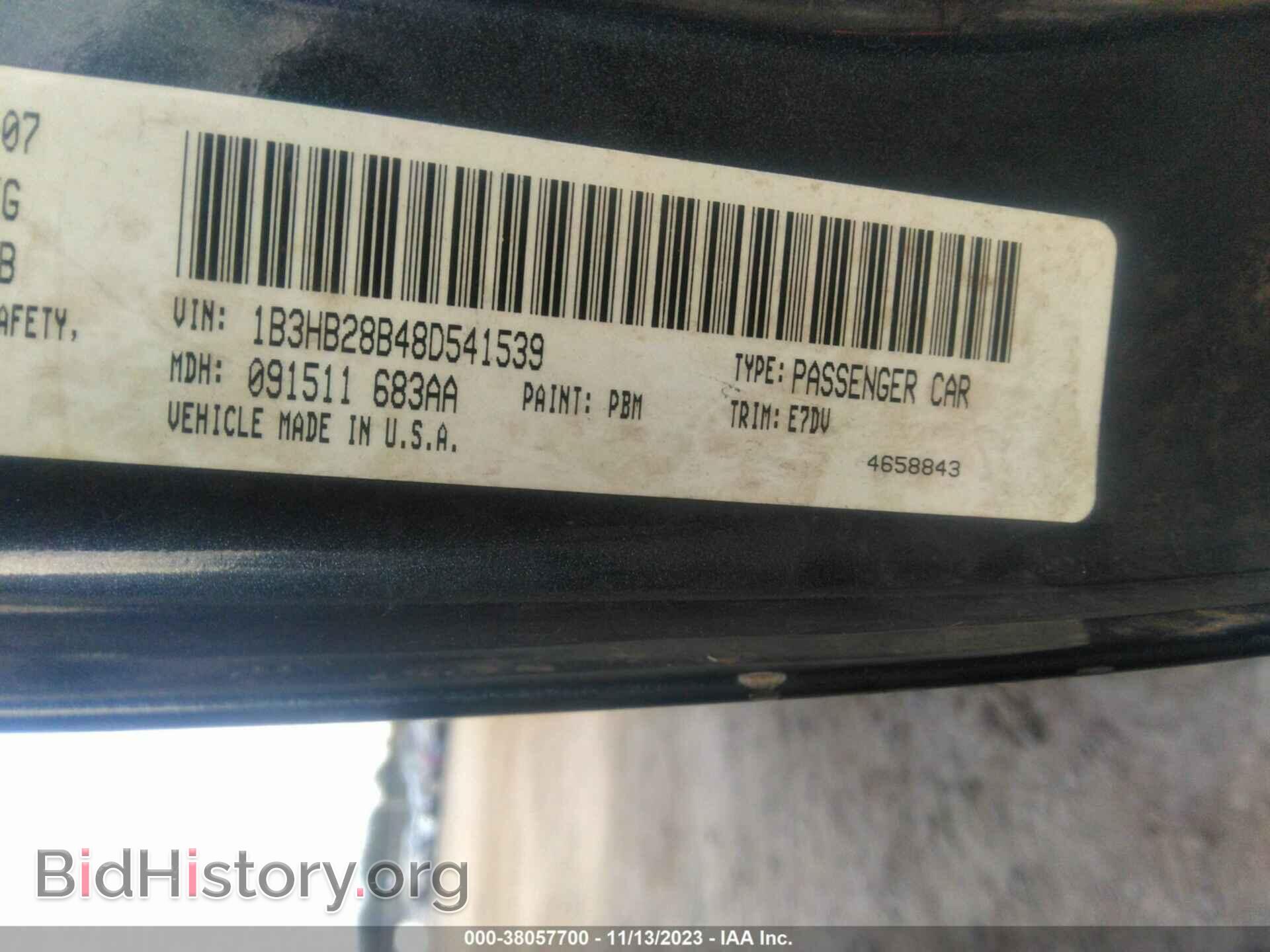 2008 DODGE CALIBER - VIN: 1B3HB28B48D541539 - Фото 9