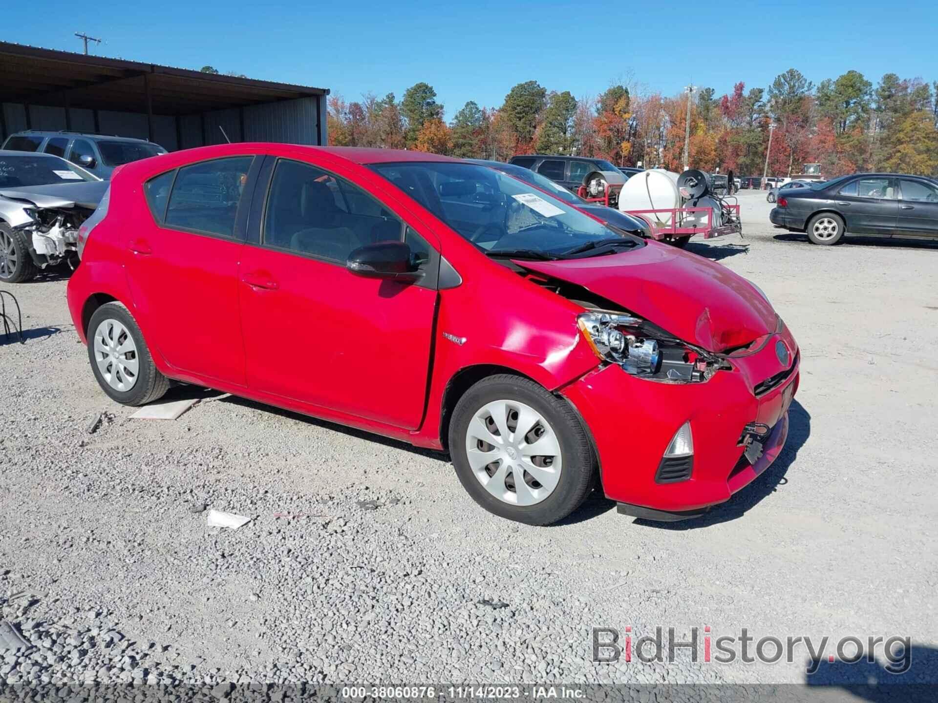 Photo JTDKDTB39C1521920 - TOYOTA PRIUS C 2012