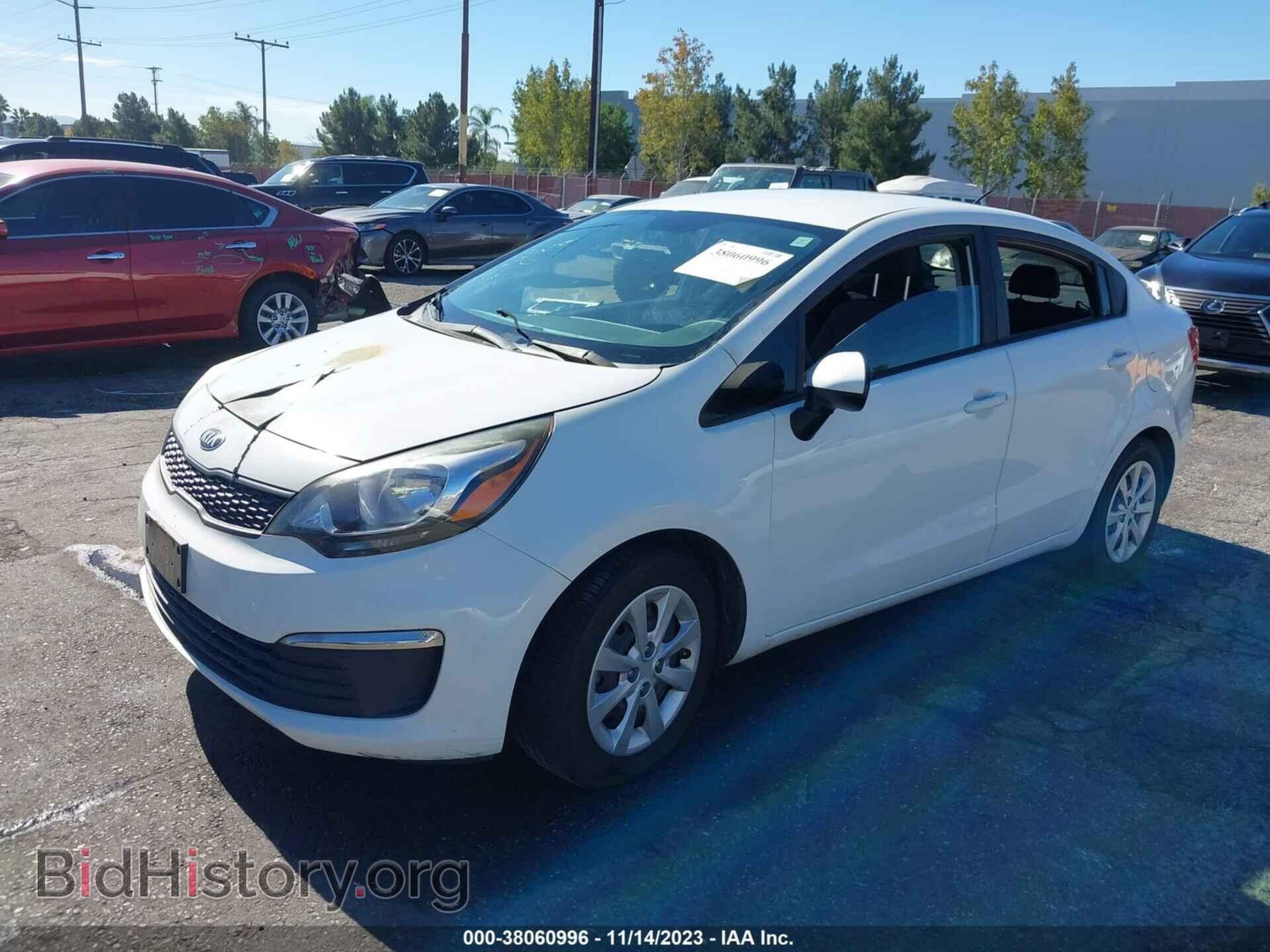 2016 KIA RIO - VIN: KNADM4A38G6677386 - Фото 2
