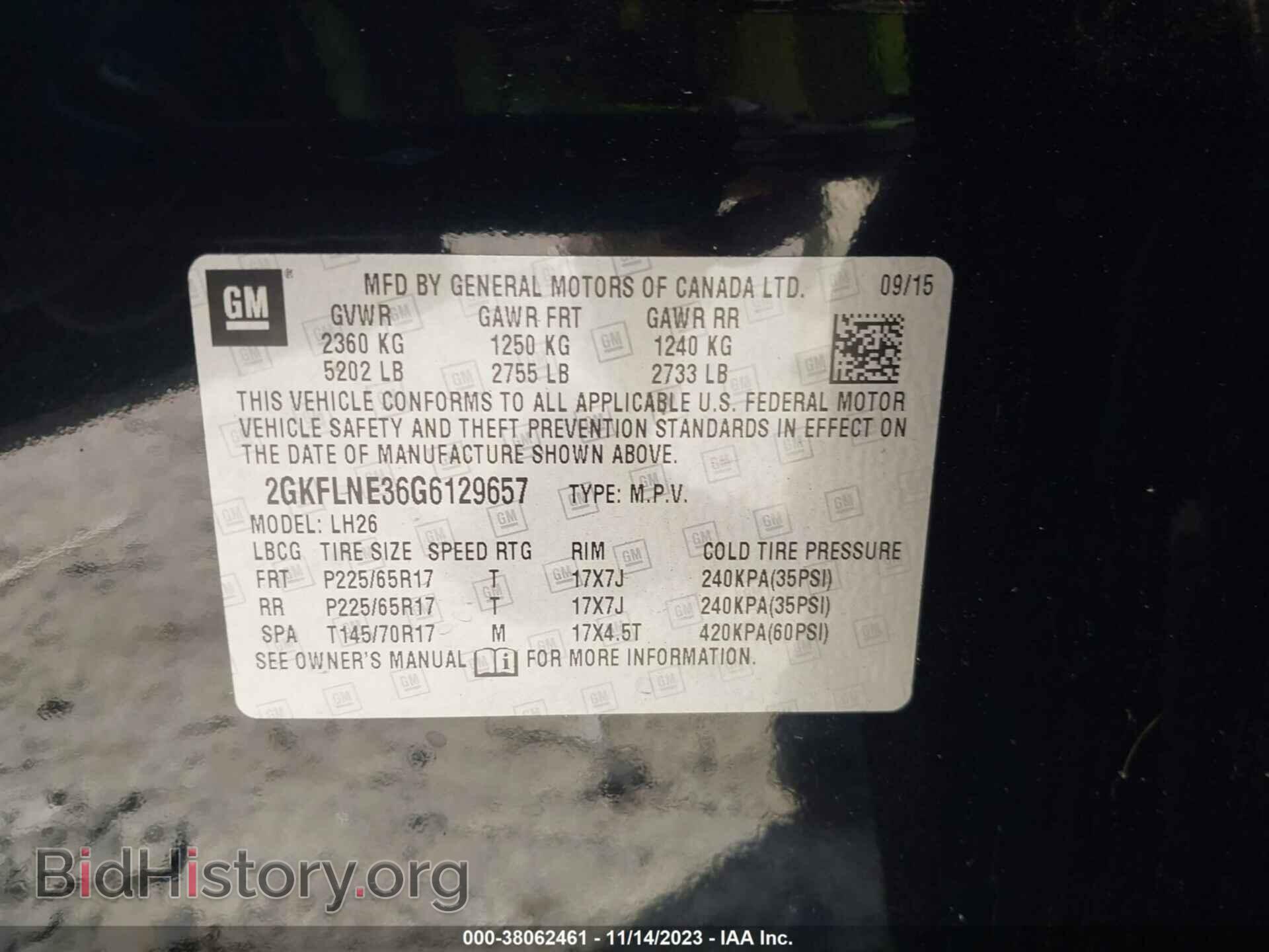 2016 GMC TERRAIN - VIN: 2GKFLNE36G6129657 - Photo 9