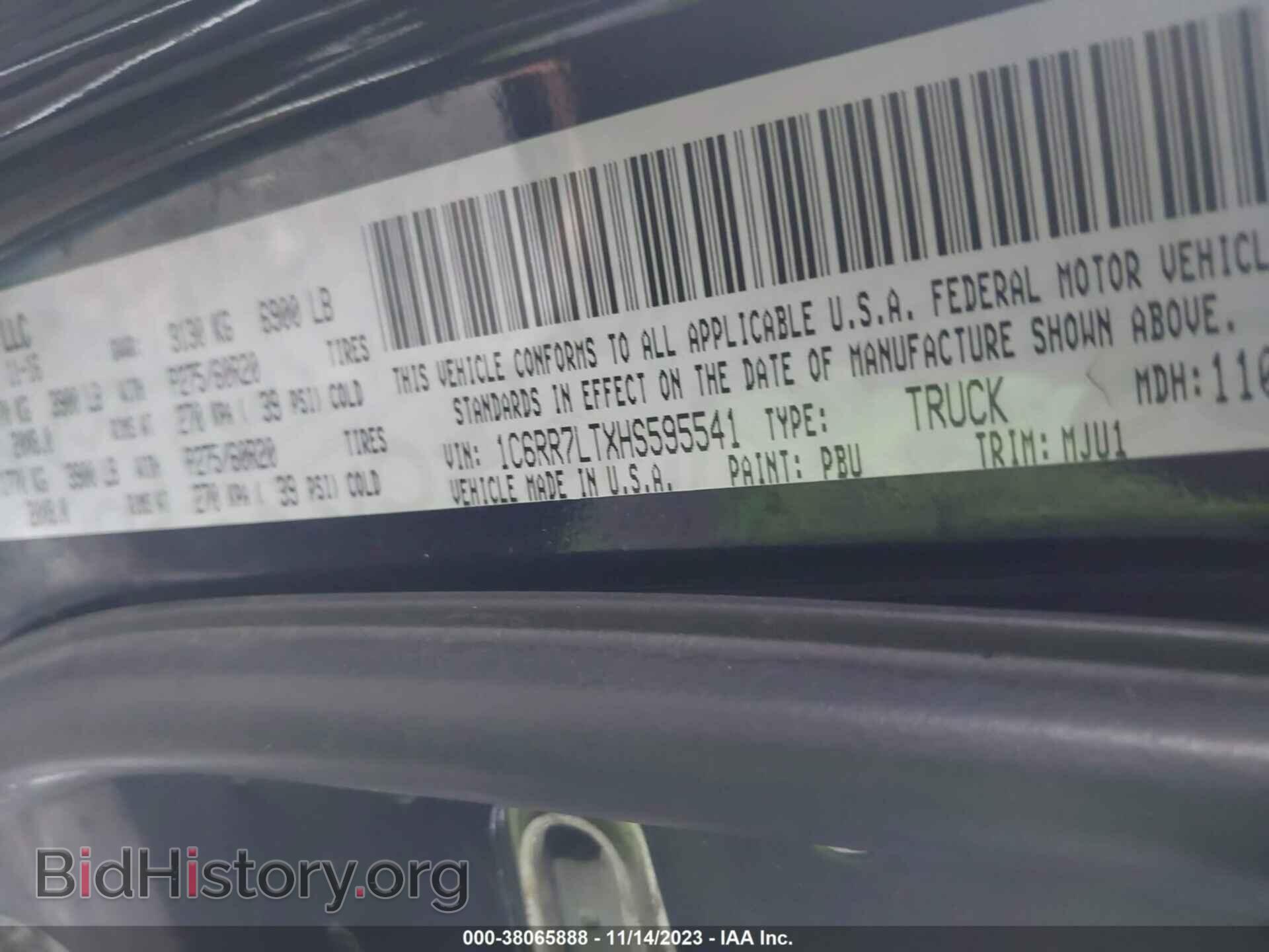 2017 RAM 1500 - VIN: 1C6RR7LTXHS595541 - Photo 9