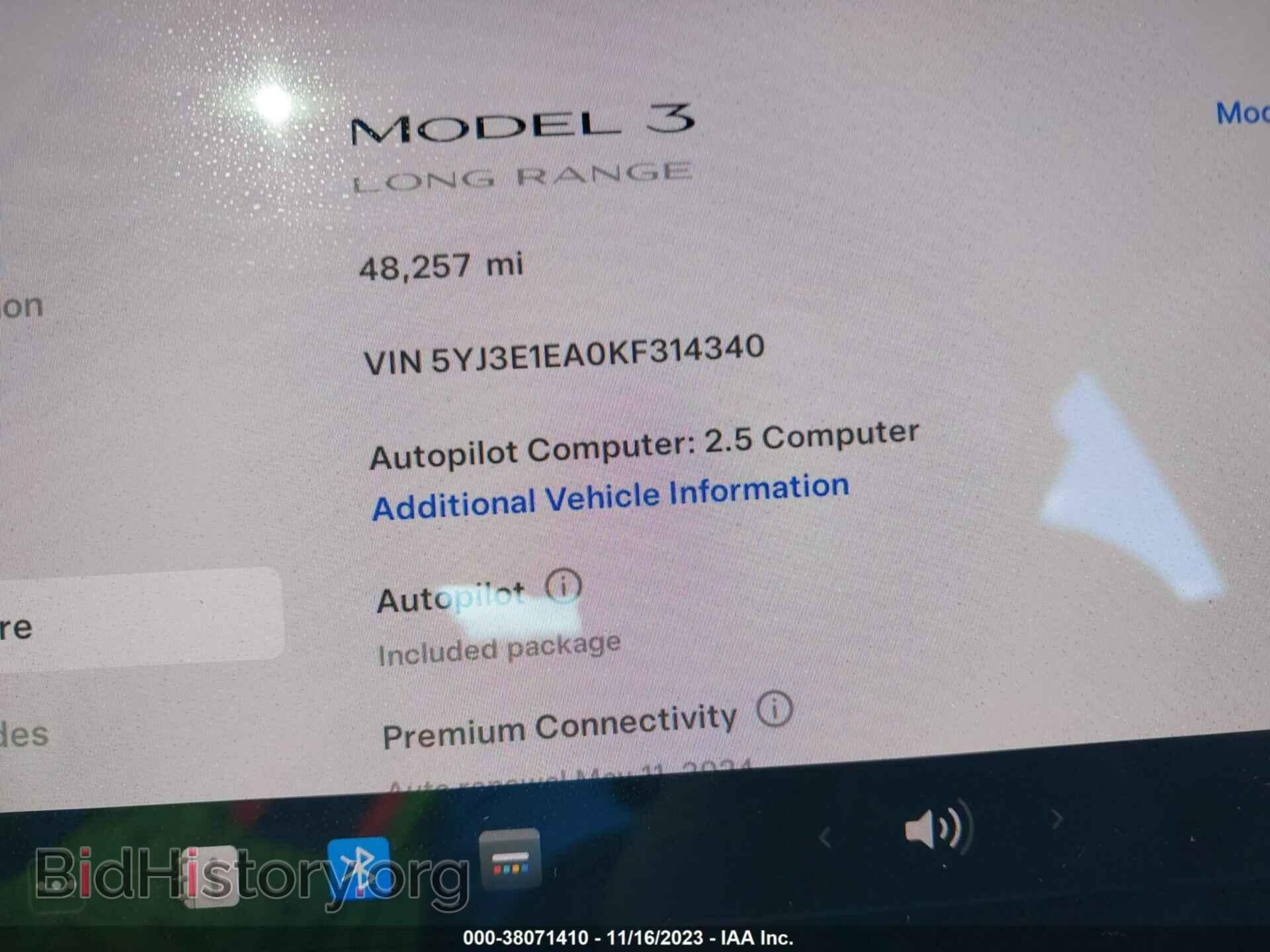 2019 TESLA MODEL 3 - VIN: 5YJ3E1EA0KF314340 - Фото 7