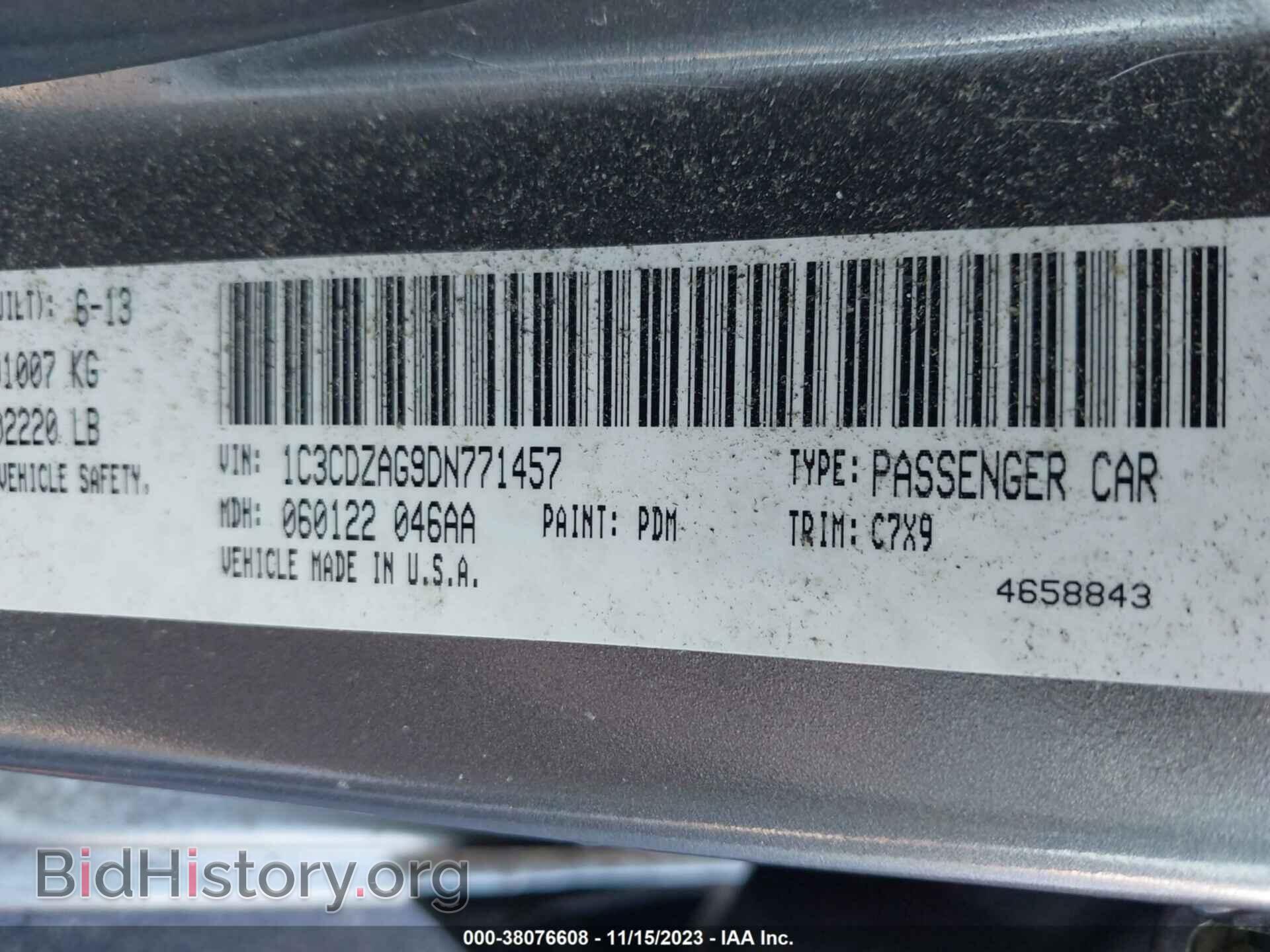 2013 DODGE AVENGER - VIN: 1C3CDZAG9DN771457 - Photo 9