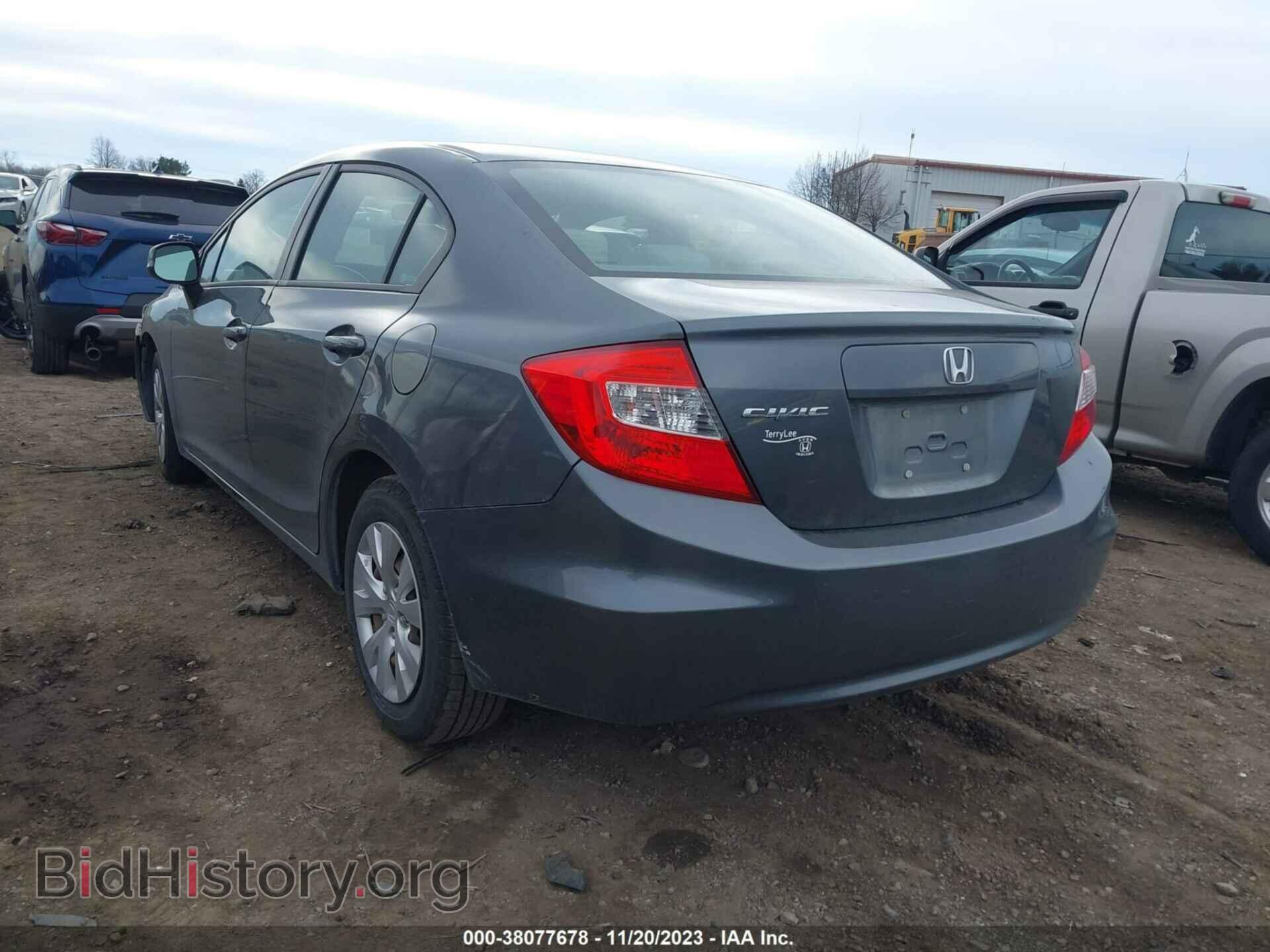 2012 HONDA CIVIC - VIN: 19XFB2F5XCE063931 - Фото 3