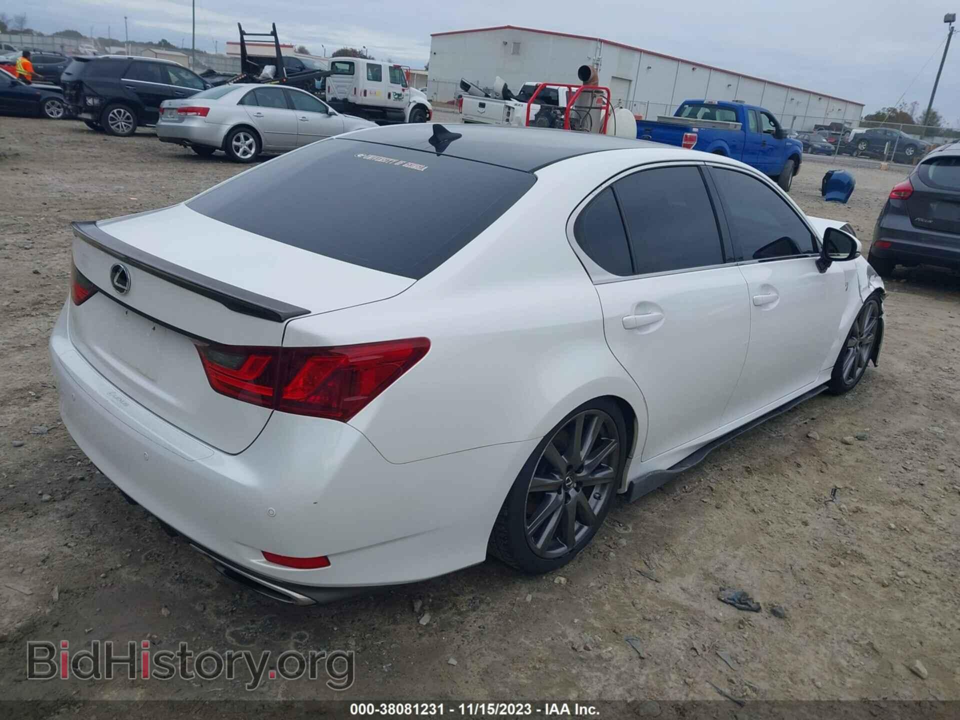 2013 LEXUS GS 350 - VIN: JTHBE1BL3D5014988 - Фото 4