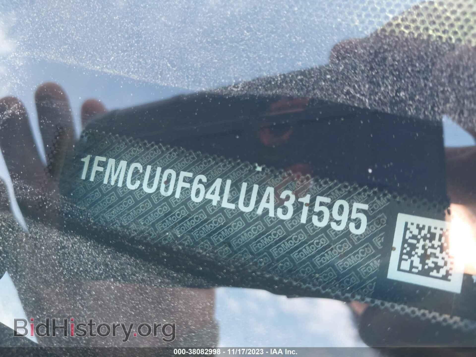 2020 FORD ESCAPE - VIN: 1FMCU0F64LUA31595 - Фото 9