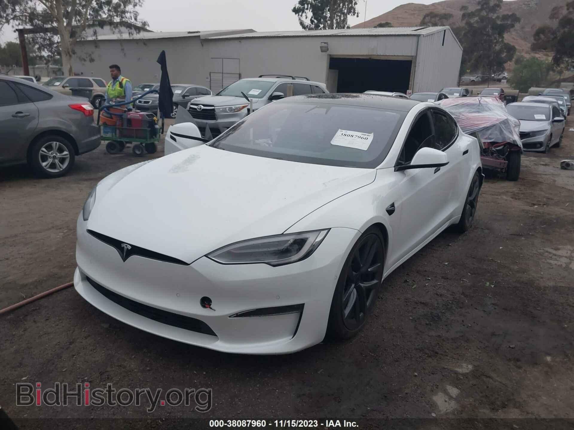 2021 TESLA MODEL S - VIN: 5YJSA1E68MF443755 - Фото 2