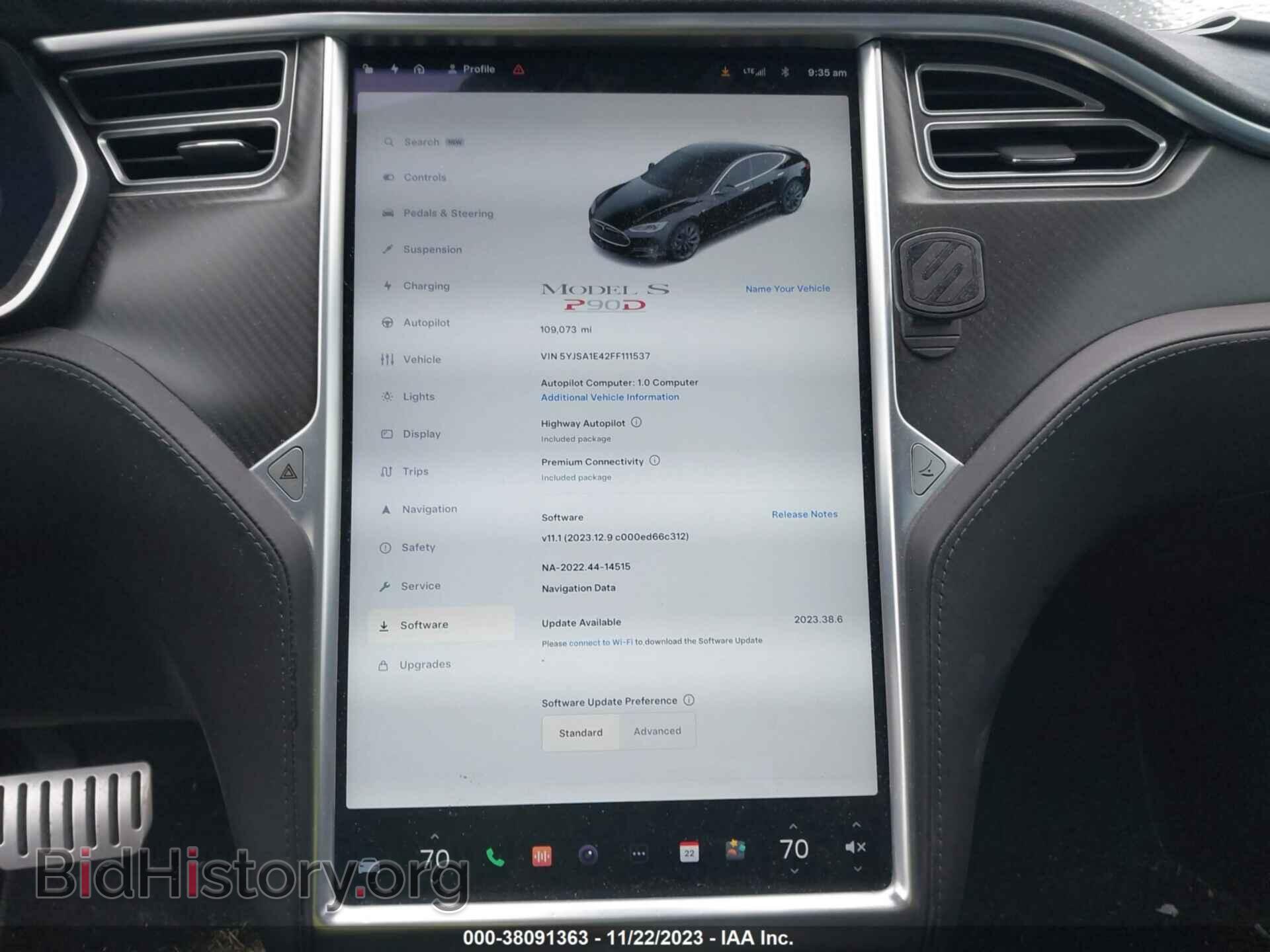 2015 TESLA MODEL S - VIN: 5YJSA1E42FF111537 - Photo 17