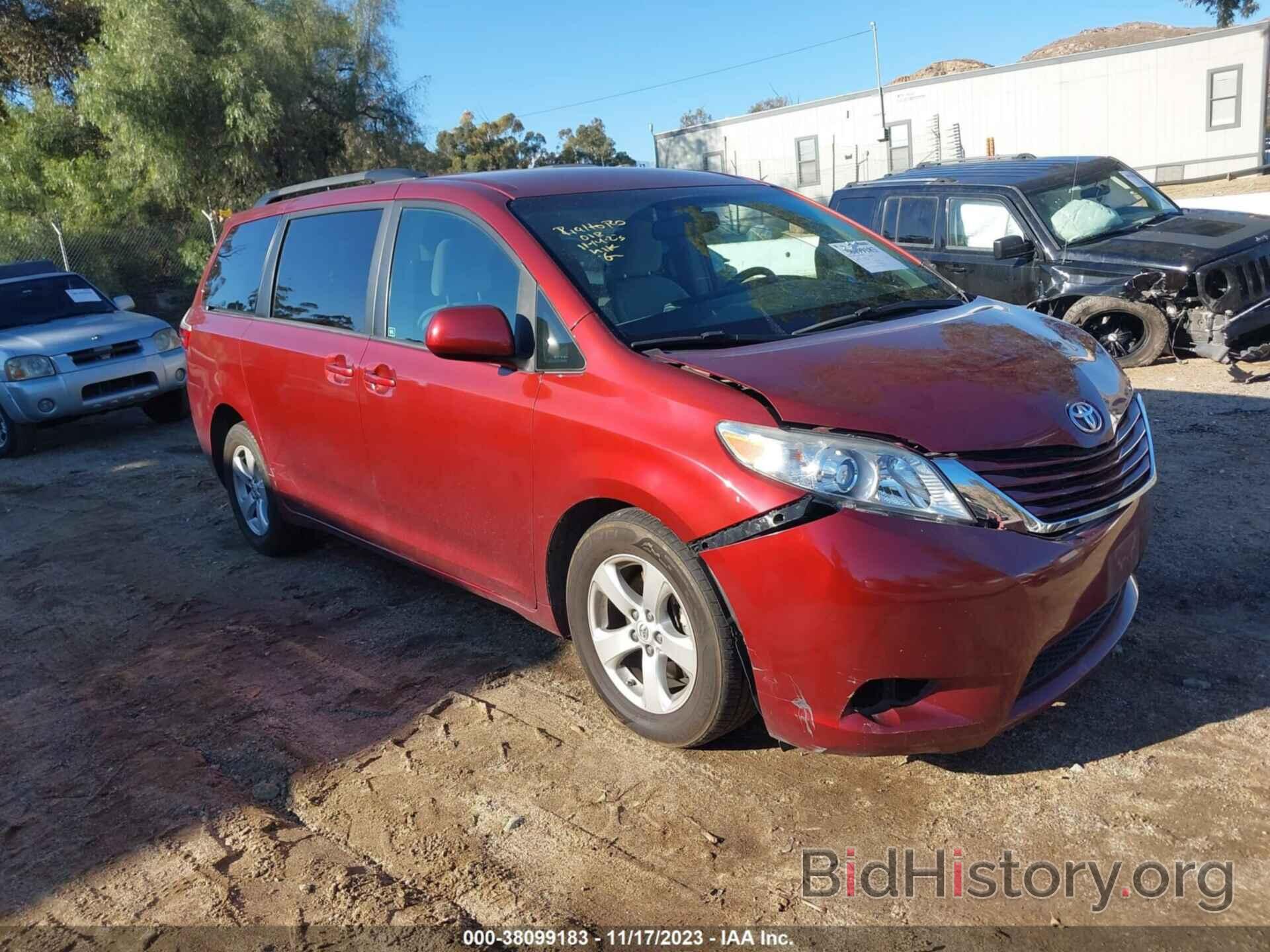 Photo 5TDKK3DCXGS744964 - TOYOTA SIENNA 2016