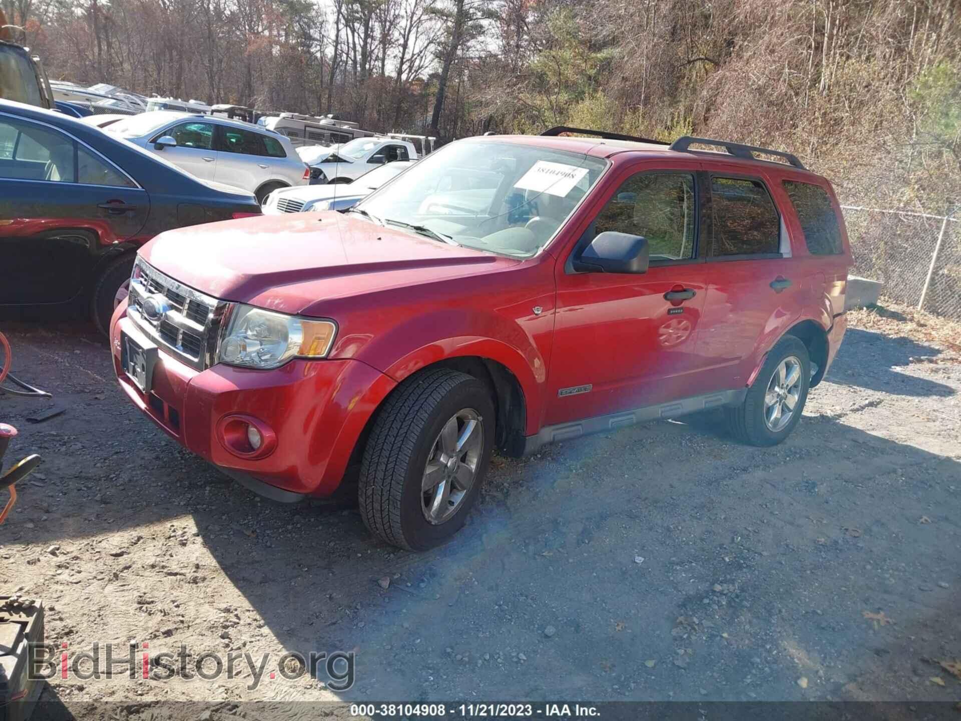 2008 FORD ESCAPE - VIN: 1FMCU93108KB76150 - Фото 2