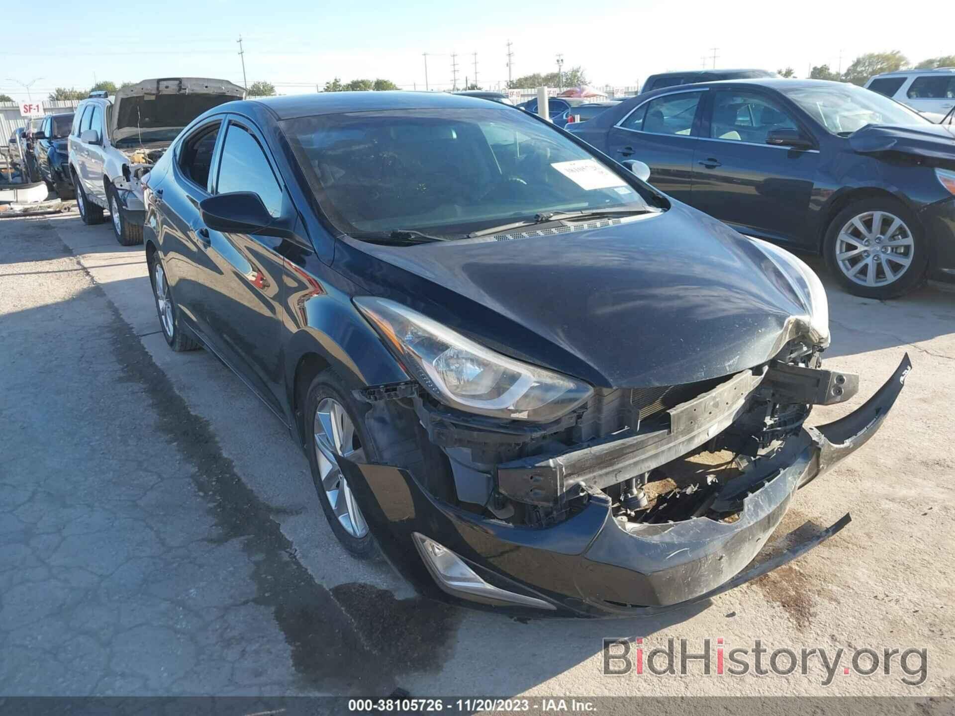 Photo KMHDH4AE4GU601728 - HYUNDAI ELANTRA 2016