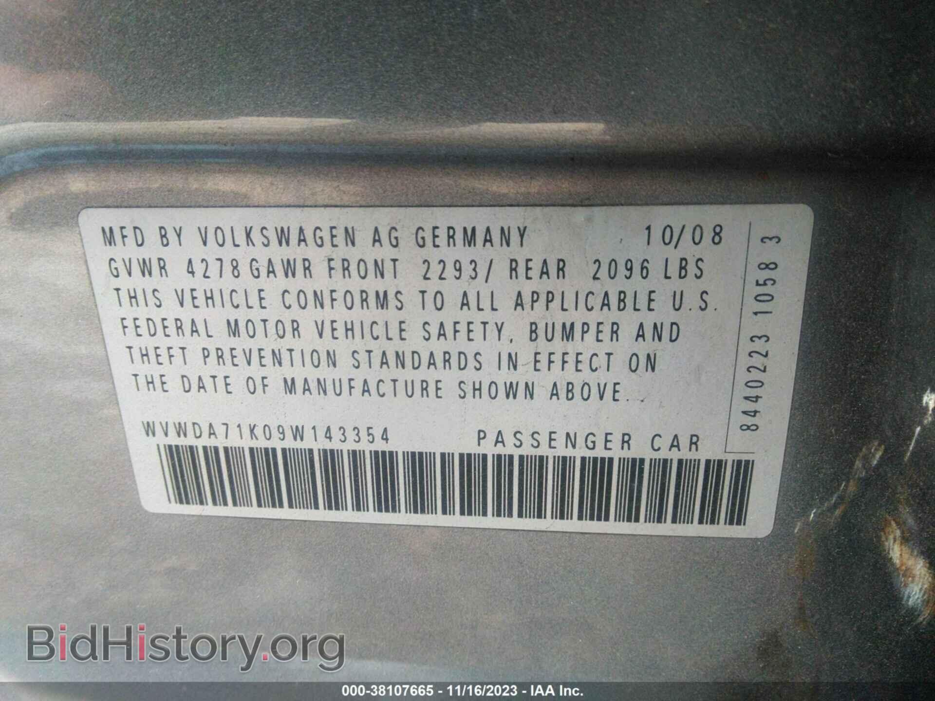 2009 VOLKSWAGEN RABBIT - VIN: WVWDA71K09W143354 - Фото 9