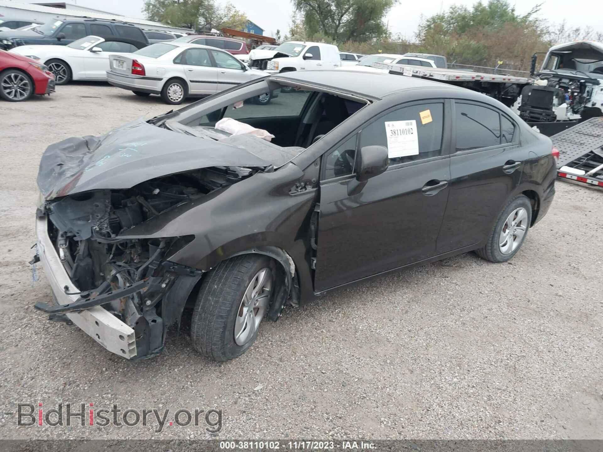 2013 HONDA CIVIC - VIN: 19XFB2F51DE229206 - Фото 2