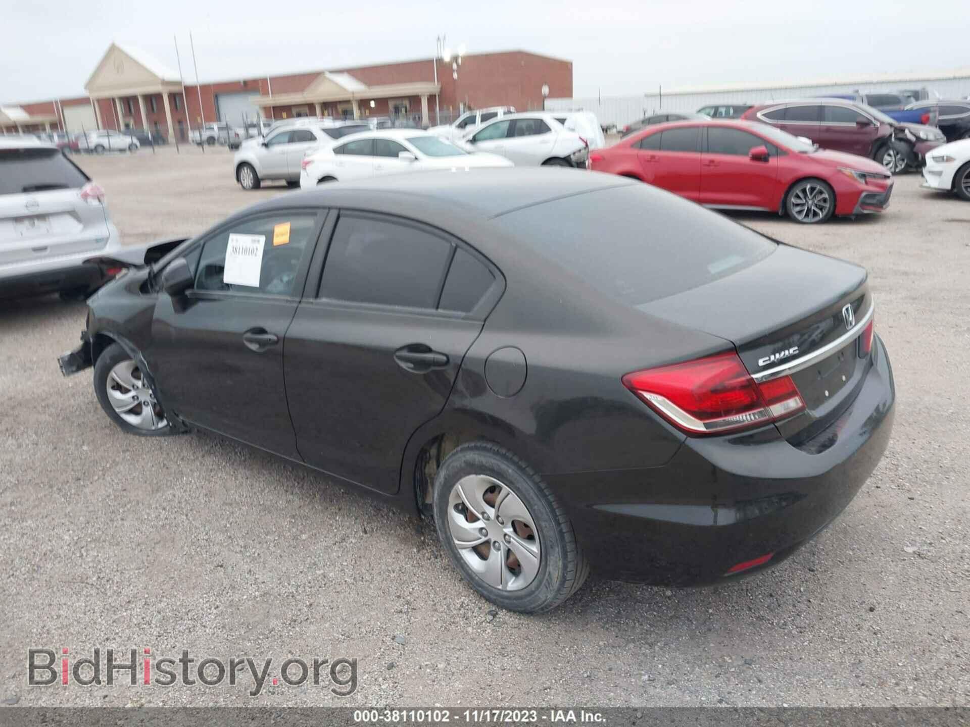 2013 HONDA CIVIC - VIN: 19XFB2F51DE229206 - Фото 3