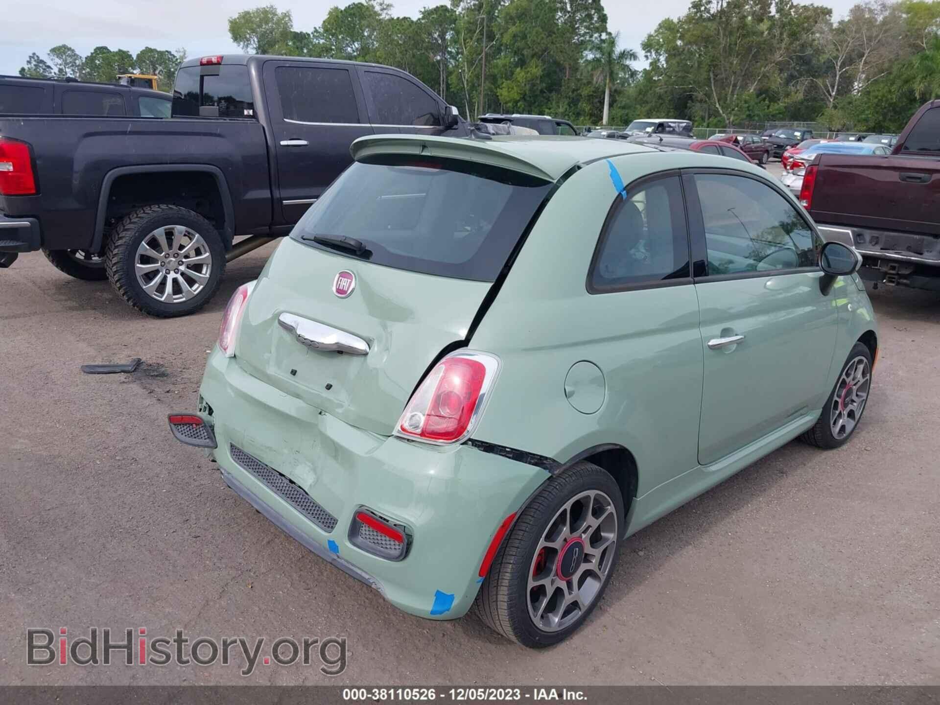 2015 FIAT 500 - VIN: 3C3CFFBR9FT707429 - Фото 4