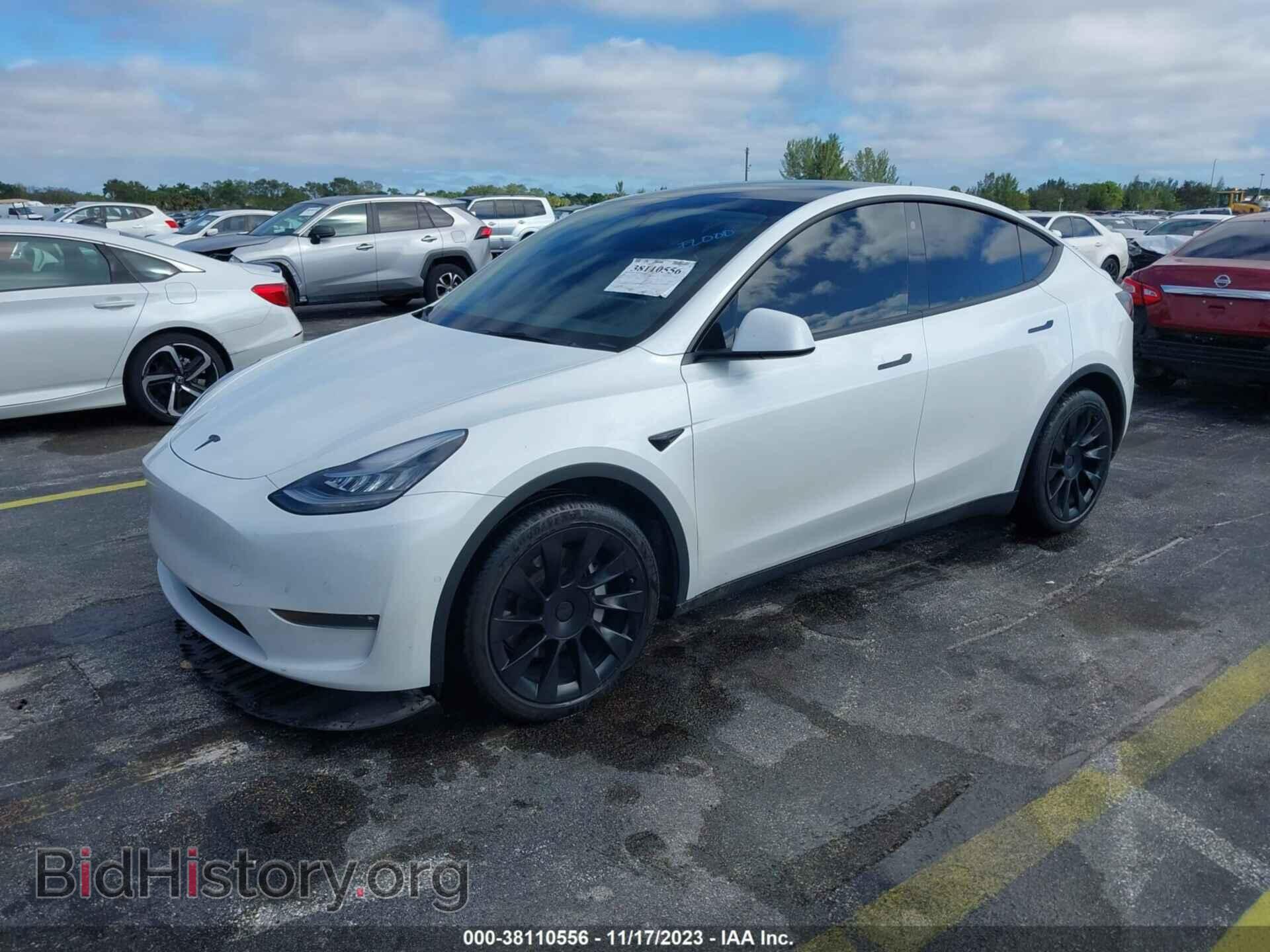 2021 TESLA MODEL Y - VIN: 5YJYGDEE2MF193463 - Фото 2